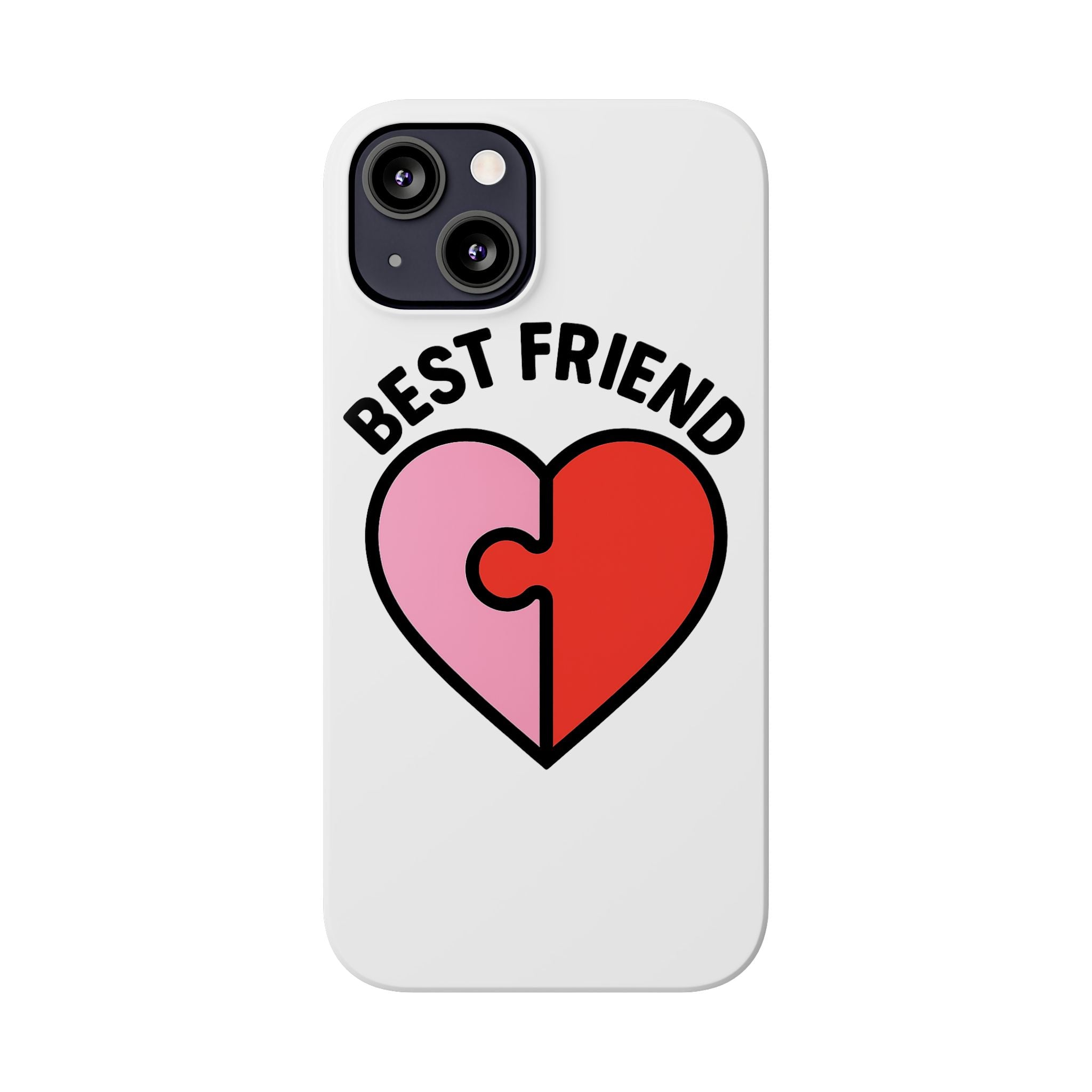 Best Friend Phone Case Set Puzzle Heart Matching BFF Gifts for Besties Friendship Phone Cases Cute Teen Gift for Her