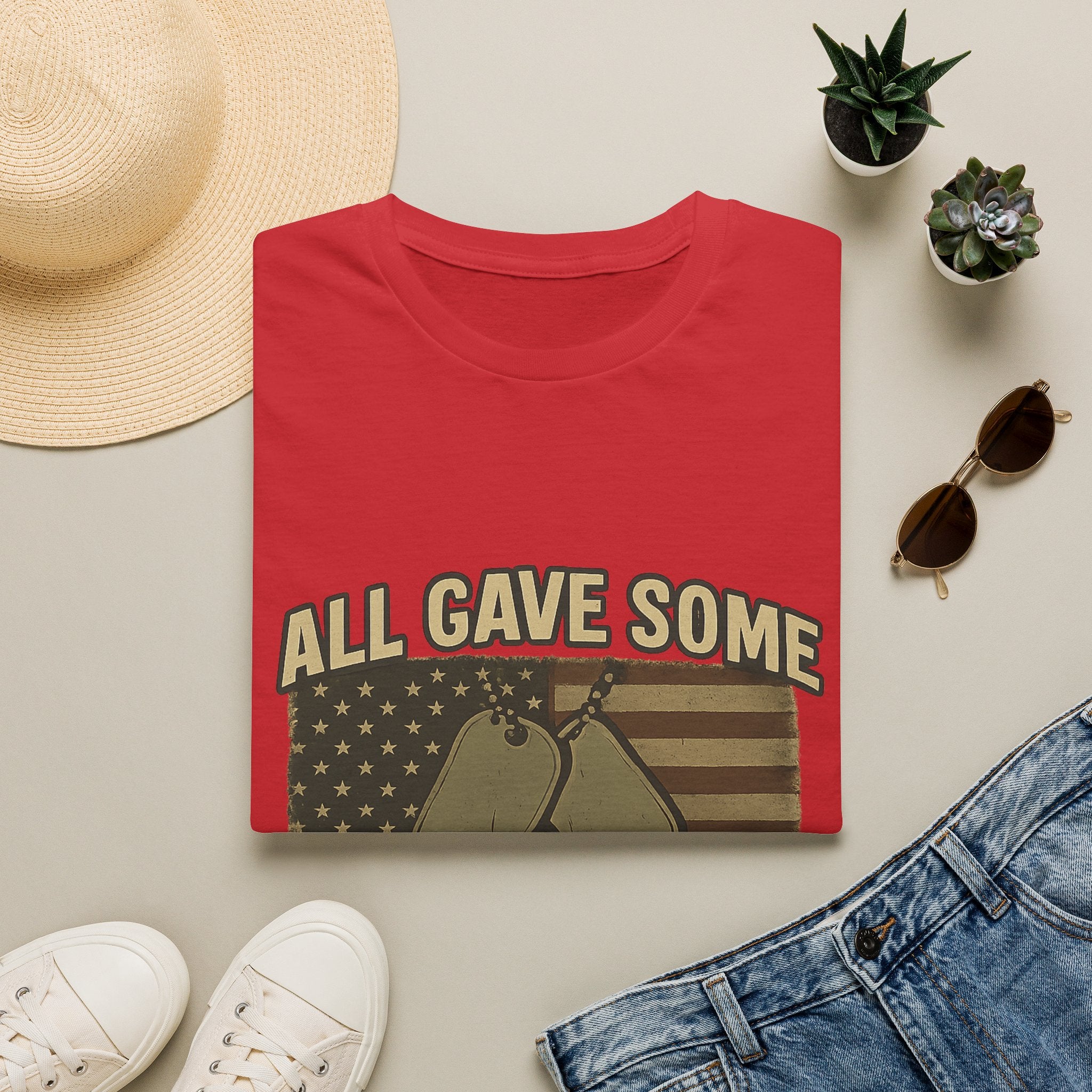 Custom Veteran Shirt | All Gave Some Some Gave All | Personalized Veterans Day Gift | Military Family Pride Tshirt with Name & Dates