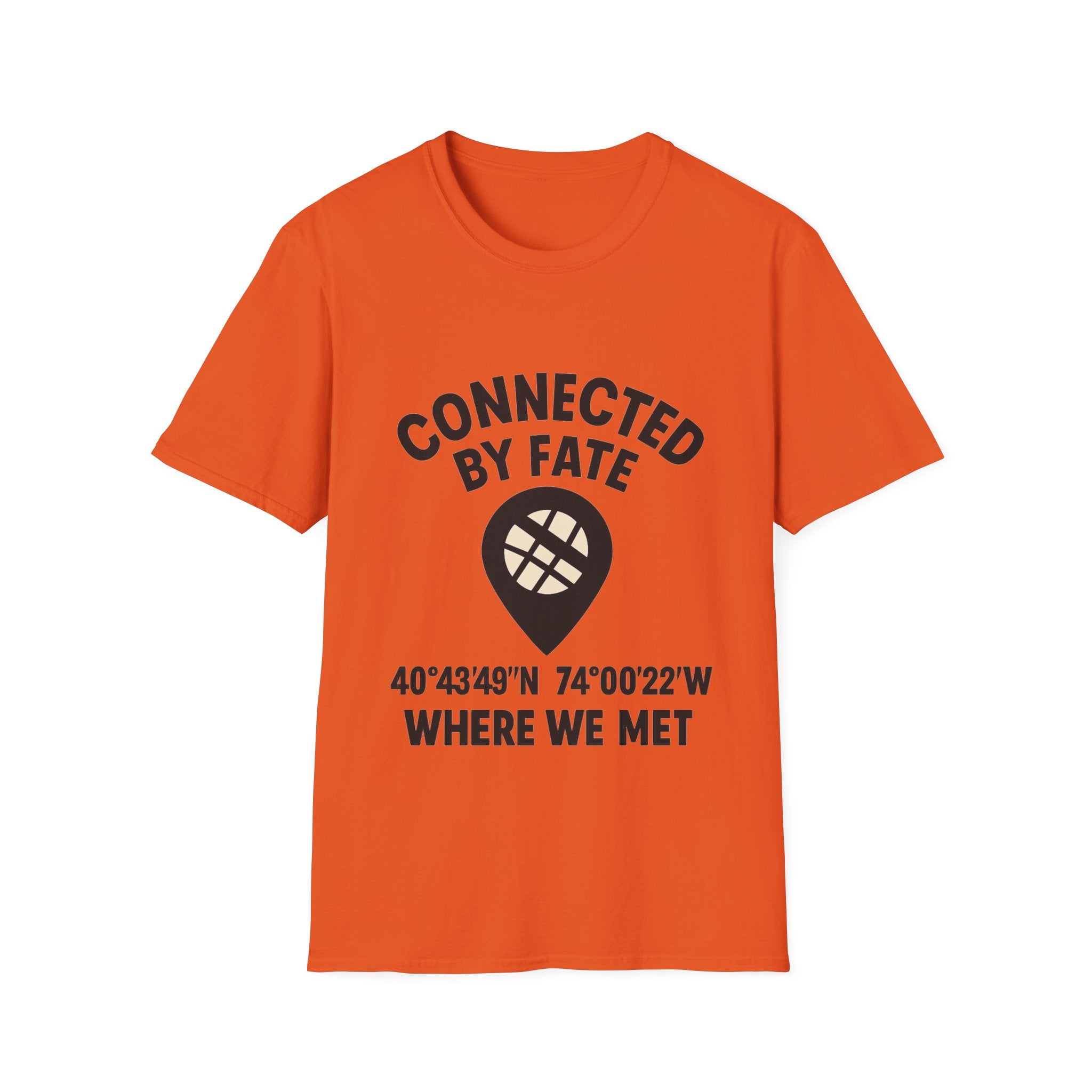 Best Friend Coordinates Shirt | Matching BFF Tees Where We Met | Friendship Day Gift | Connected By Fate | Personalized Location