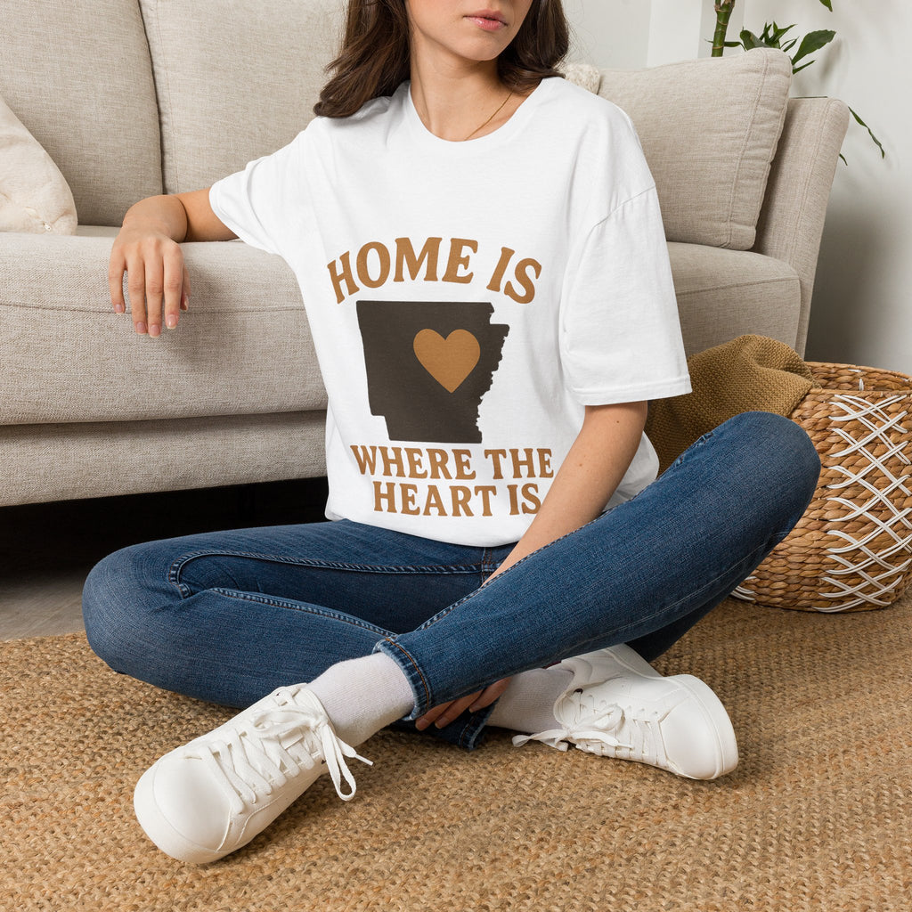 Home Is Where The Heart Is Shirt, Vintage State Silhouette Tee, Hometown Pride Gift, Missing Home Nostalgic T-Shirt
