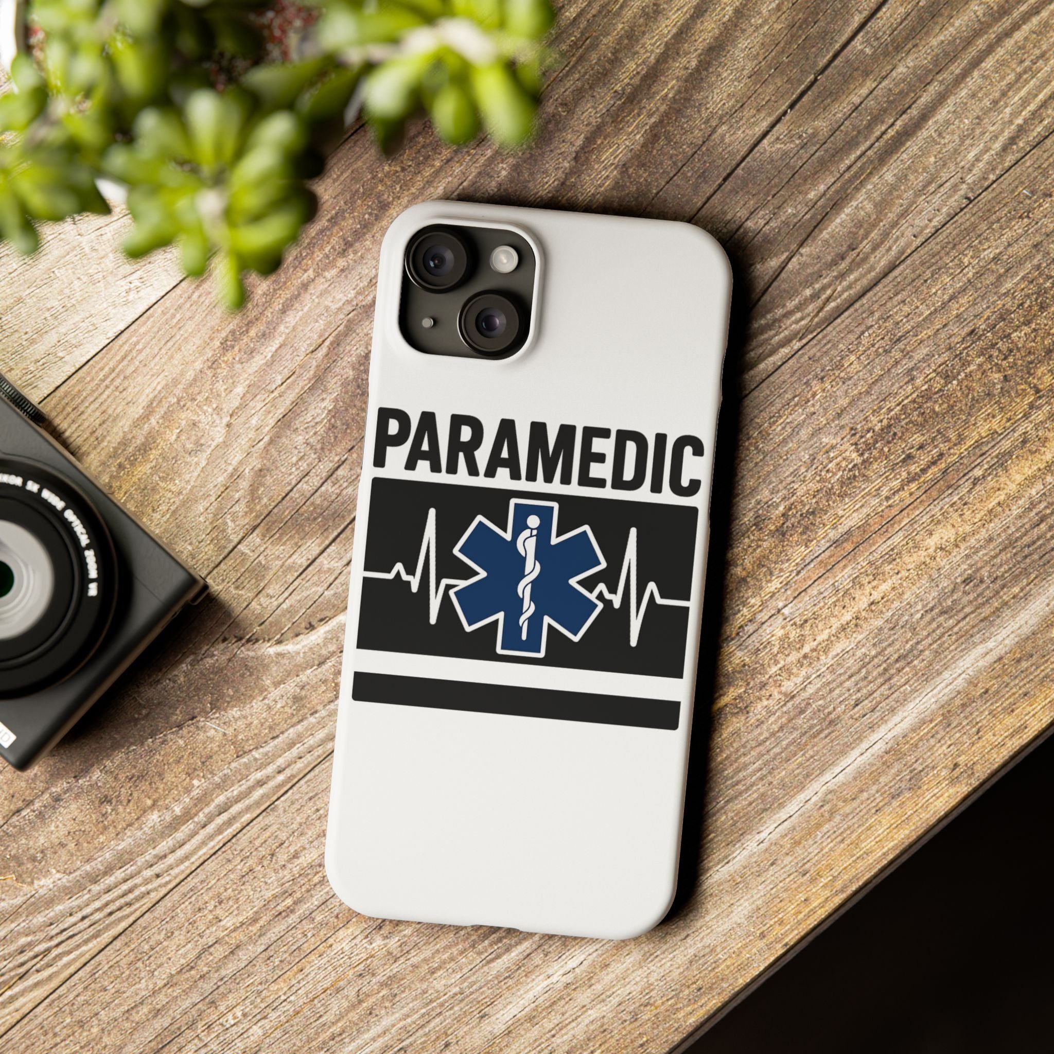 Paramedic Phone Case EMS Gift Heartbeat Star of Life EMT Medical First Responder Thin White Line Hero Appreciation