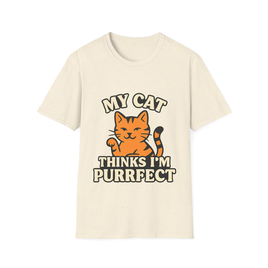 Cat Lover Shirt, My Cat Thinks I'm Purrfect T-Shirt, Funny Cat Owner Gift, Cat Mom Tee, Cat Dad Shirt, Crazy Cat Lady