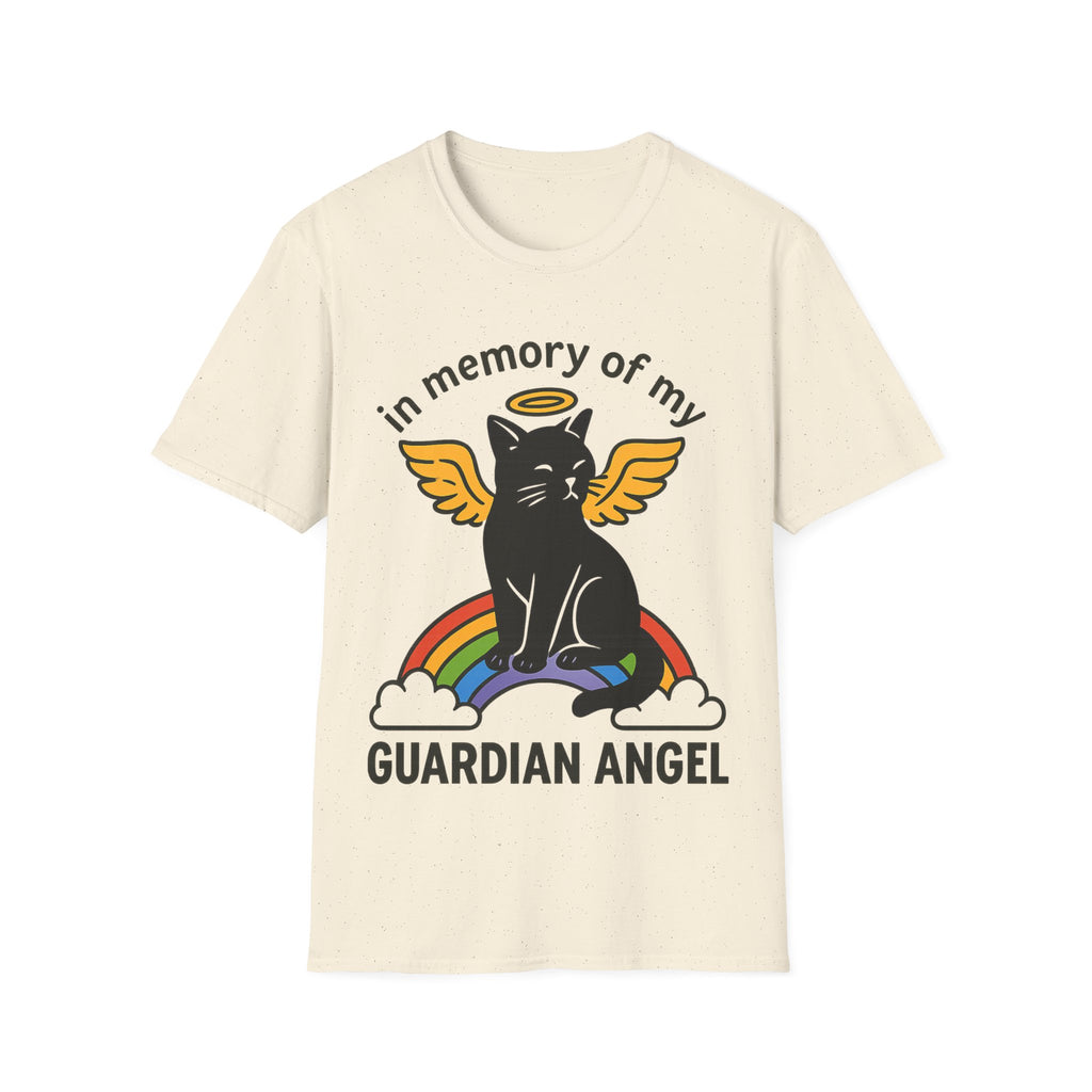 Rainbow Bridge Cat Memorial Shirt, Guardian Angel Cat Tshirt, Pet Loss Sympathy Gift, Cat Remembrance Shirt, Cat Lover Grief Gift