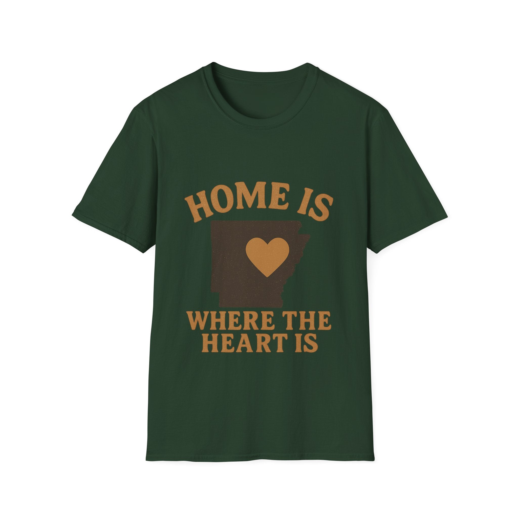 Home Is Where The Heart Is Shirt, Vintage State Silhouette Tee, Hometown Pride Gift, Missing Home Nostalgic T-Shirt