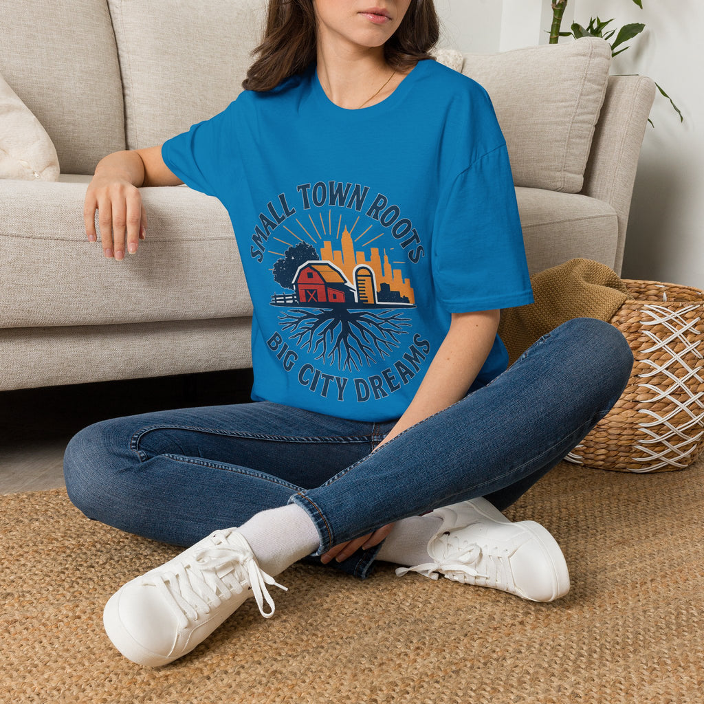 Small Town Roots Big City Dreams Shirt, Hometown Pride Tee, Vintage Americana Tshirt, Country Girl Gift, Small Town Pride