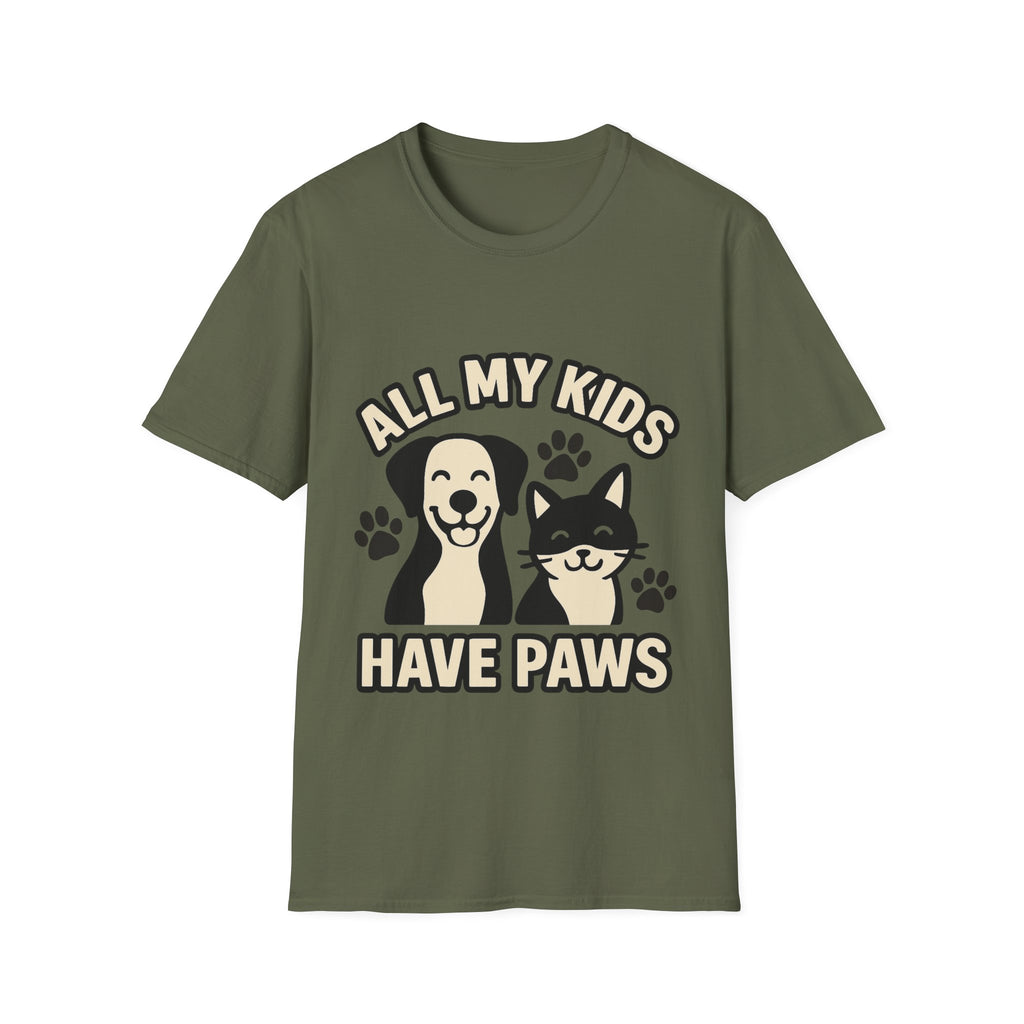 All My Kids Have Paws Shirt, Pet Mom T-Shirt, Dog Mom Cat Mom Gift, Fur Mama Tee, Pet Parent Shirt, Mothers Day Gift for Dog Lover