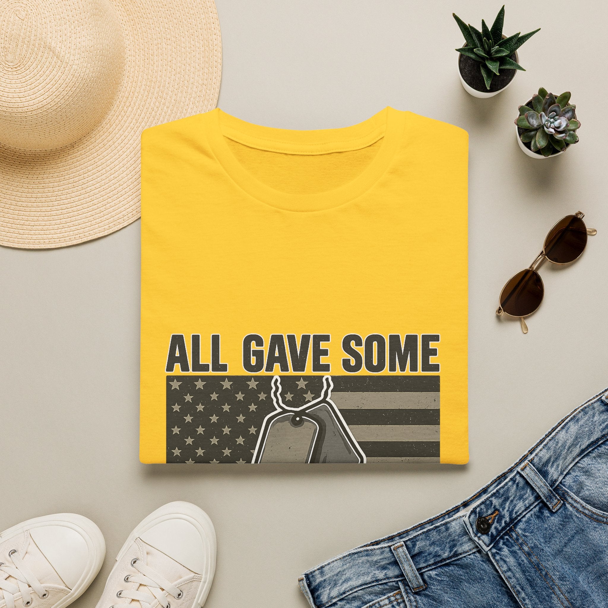 Custom Veteran Shirt | All Gave Some Some Gave All | Personalized Veterans Day Gift | Military Family Pride Tshirt with Name & Dates