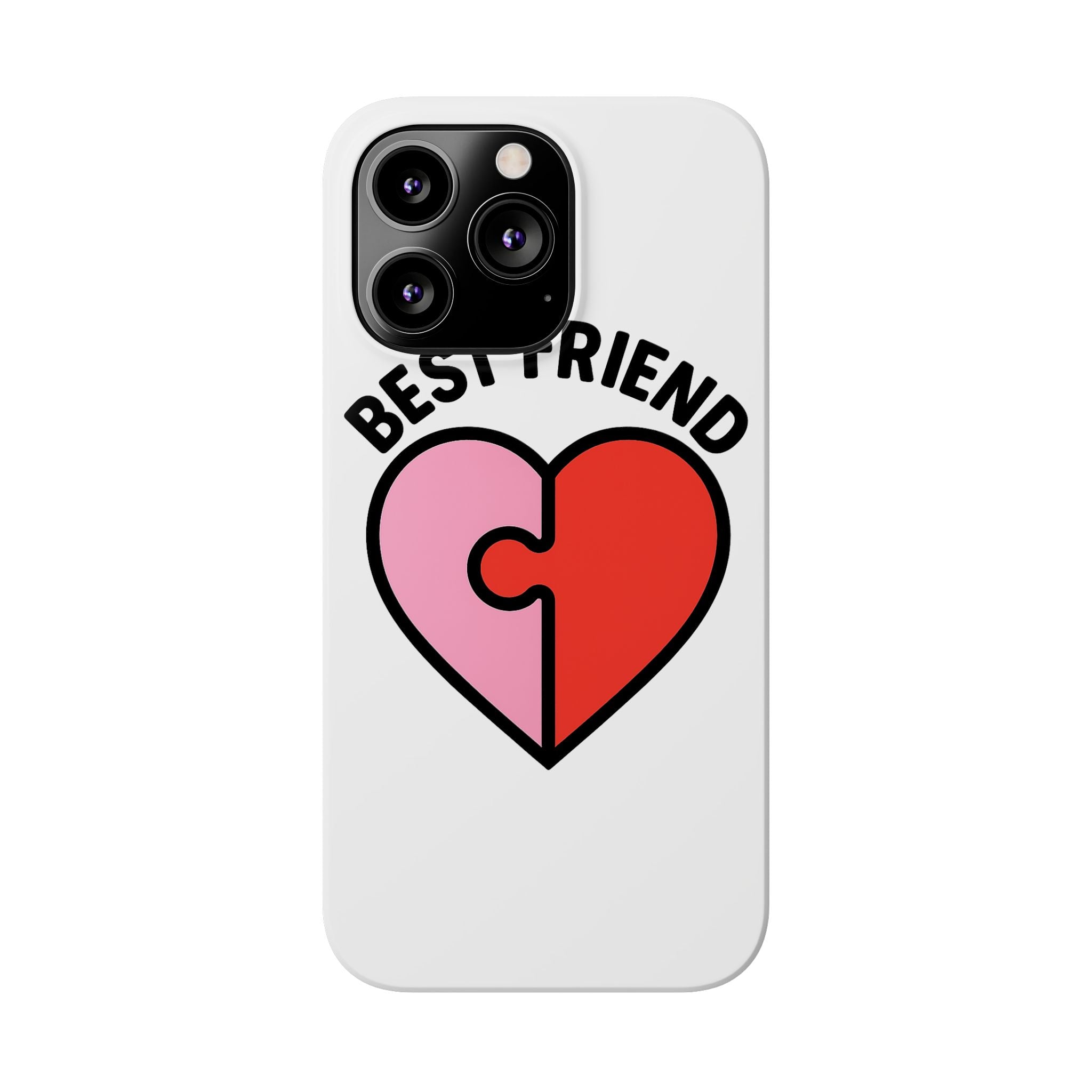 Best Friend Phone Case Set Puzzle Heart Matching BFF Gifts for Besties Friendship Phone Cases Cute Teen Gift for Her