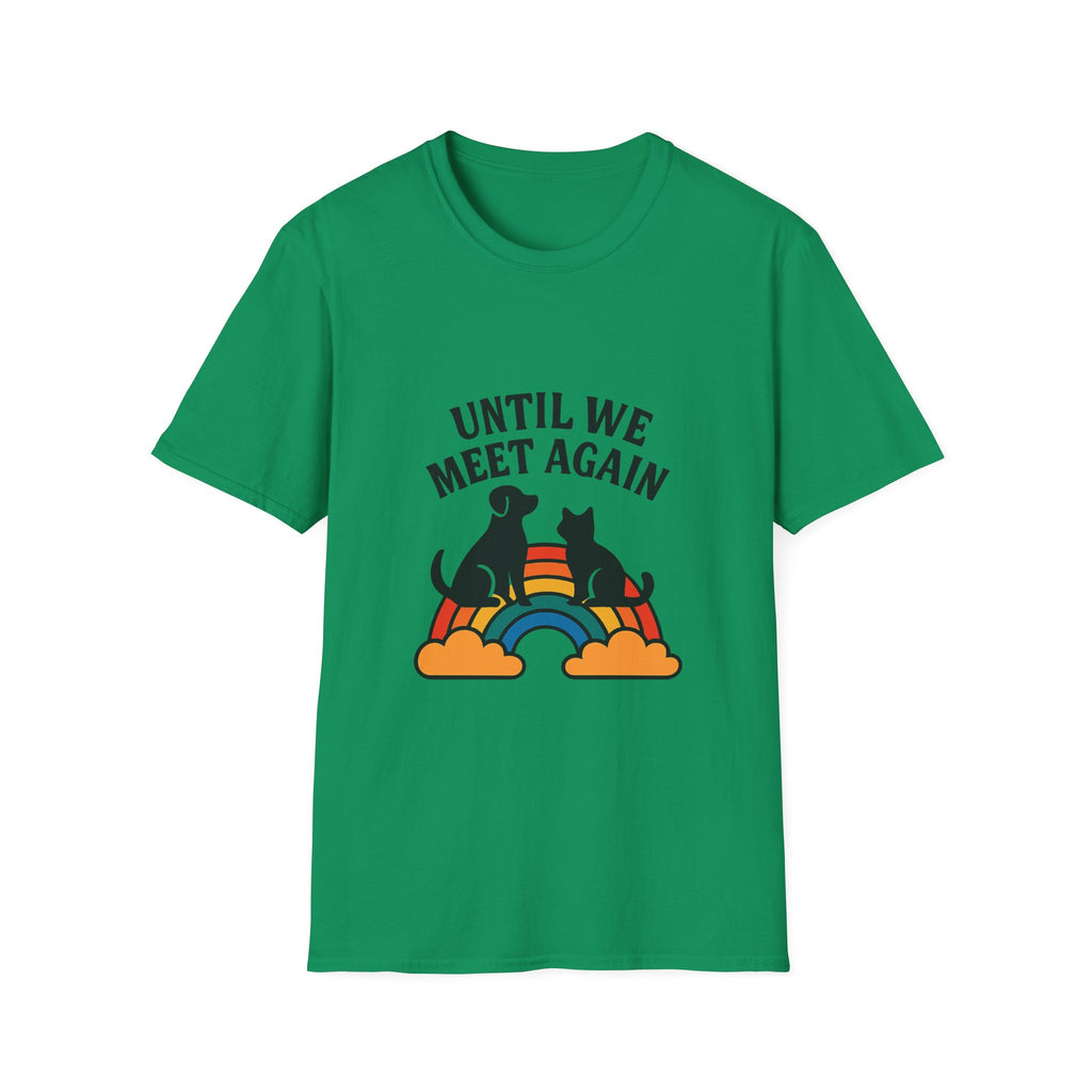 Rainbow Bridge Pet Memorial Shirt, Until We Meet Again Dog Cat Loss Gift, Pet Remembrance Tee, Sympathy Gift for Pet Loss Grief
