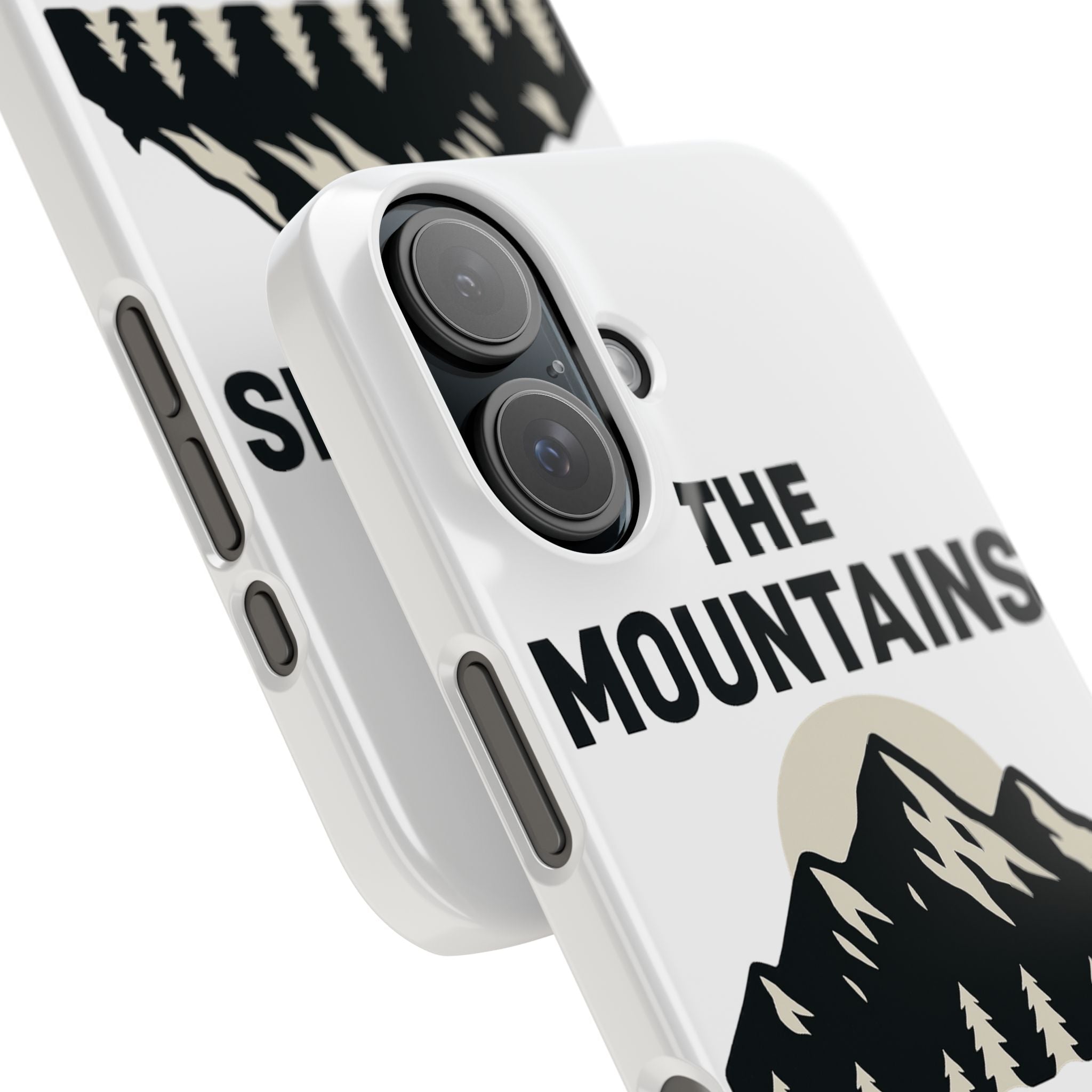 Mountains Are Calling Phone Case, Minimalist Mountain Range Silhouette, Nature Lover Gift, Hiker Adventure Outdoor Enthusiast