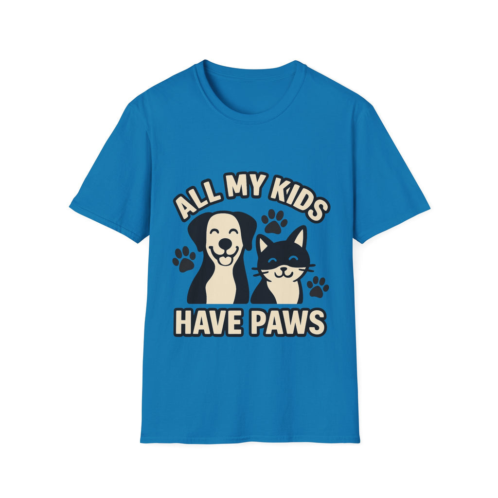 All My Kids Have Paws Shirt, Pet Mom T-Shirt, Dog Mom Cat Mom Gift, Fur Mama Tee, Pet Parent Shirt, Mothers Day Gift for Dog Lover