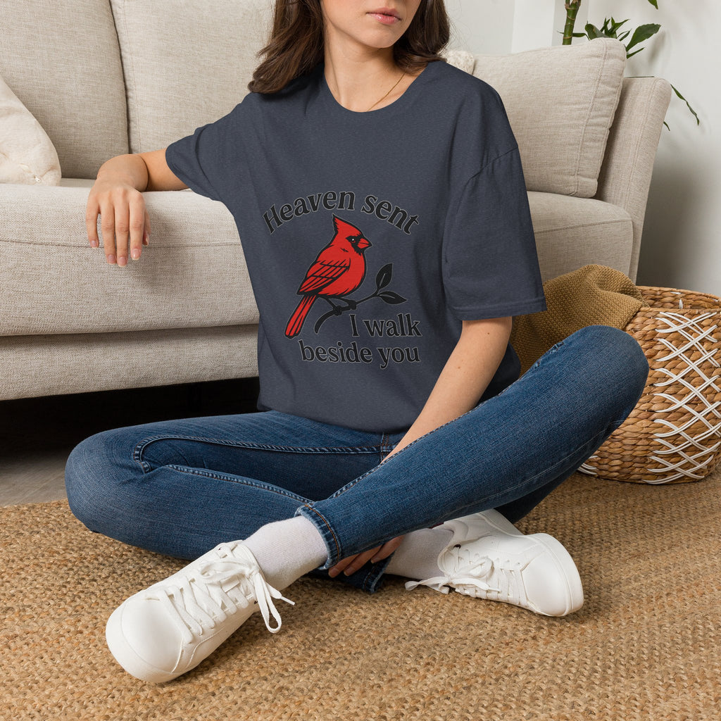 Cardinal Memorial Shirt Heaven Sent Grief Gift Loss of Loved One Remembrance Tee Sympathy Gift Bereavement Comfort Shirt