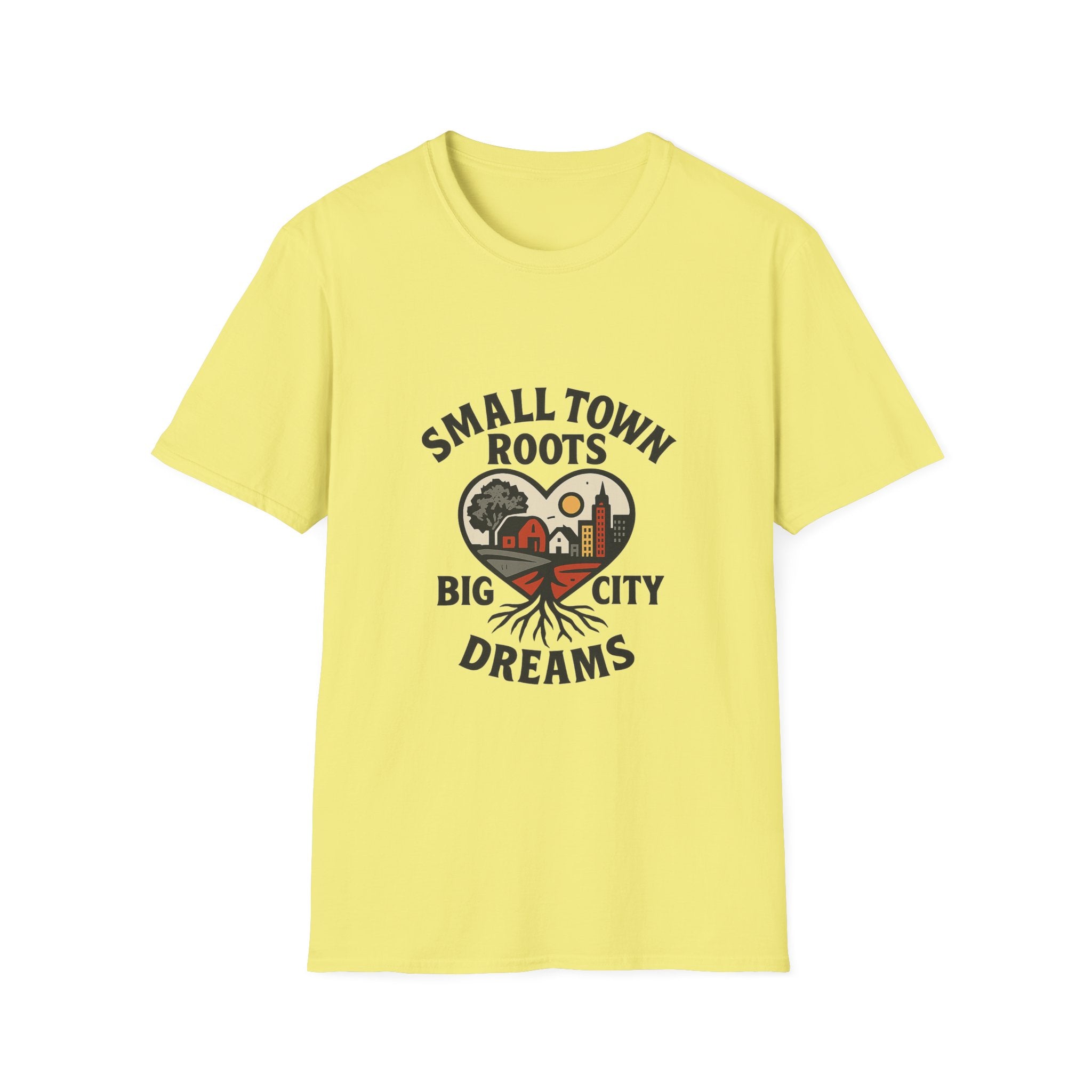 Small Town Roots Big City Dreams Shirt, Hometown Pride Tshirt, Small Town Girl Gift, Nostalgic Country Roots Tee, Moving Away Gift