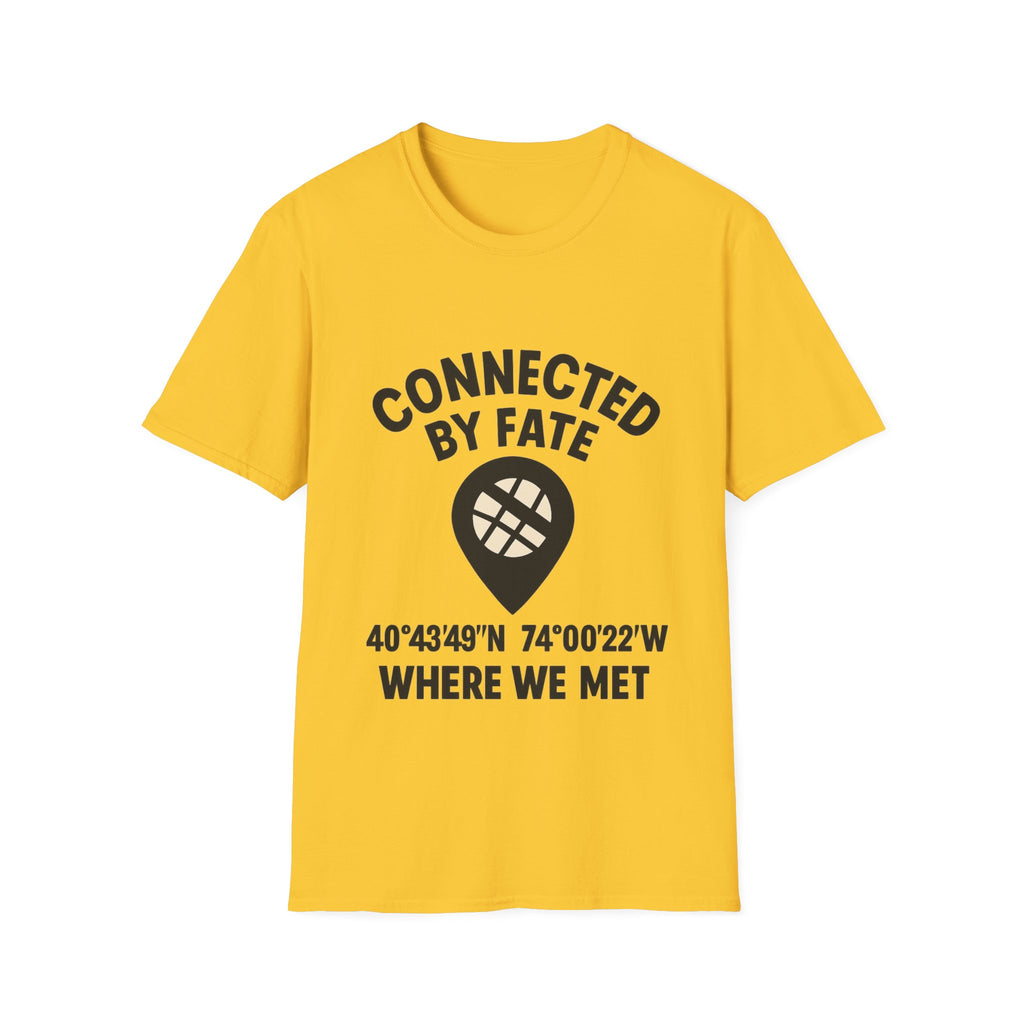 Best Friend Coordinates Shirt | Matching BFF Tees Where We Met | Friendship Day Gift | Connected By Fate | Personalized Location