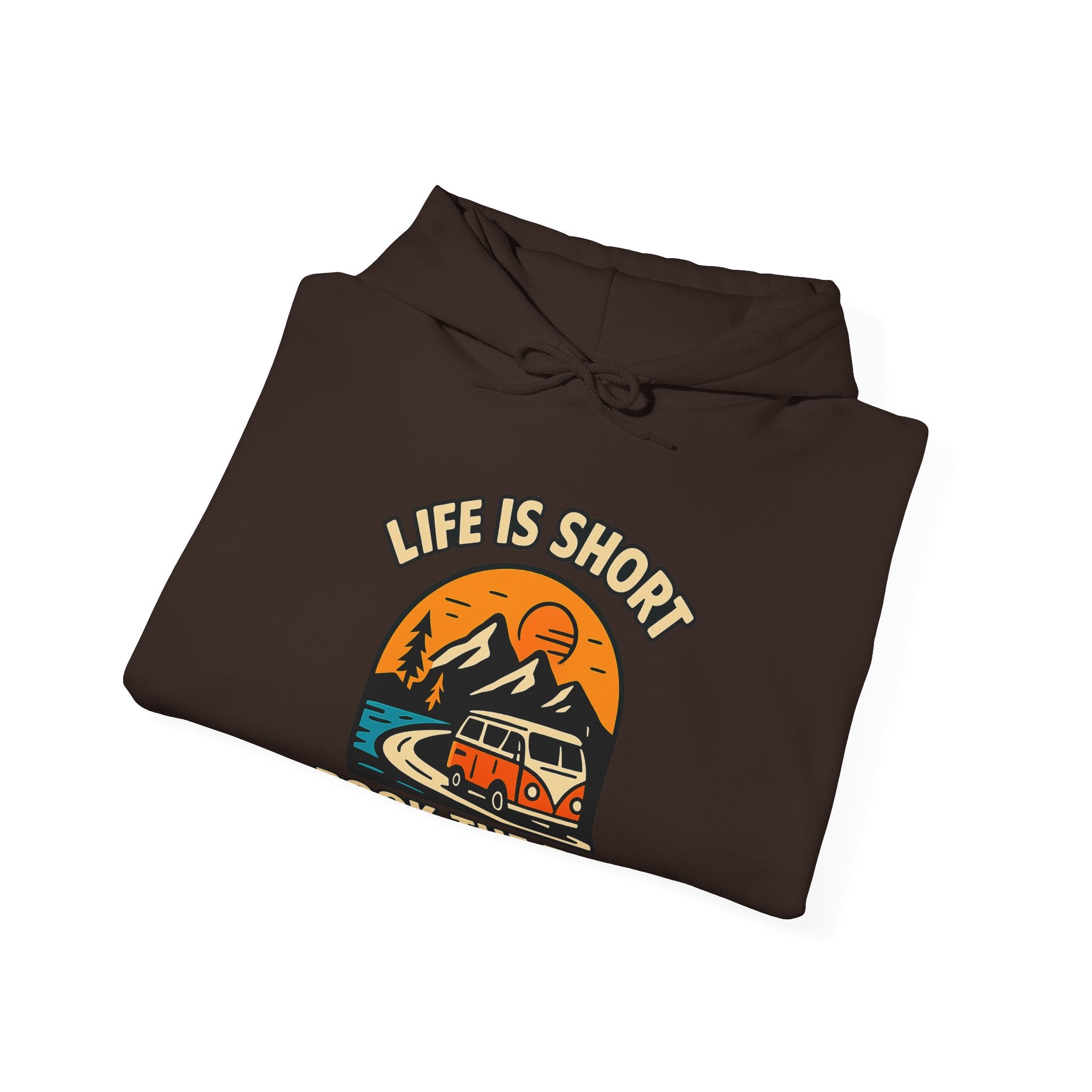 Life Is Short Book The Trip Hoodie, Travel Lover Gift, Adventure Seeker Sweatshirt, Wanderlust Clothing, Digital Nomad Gift