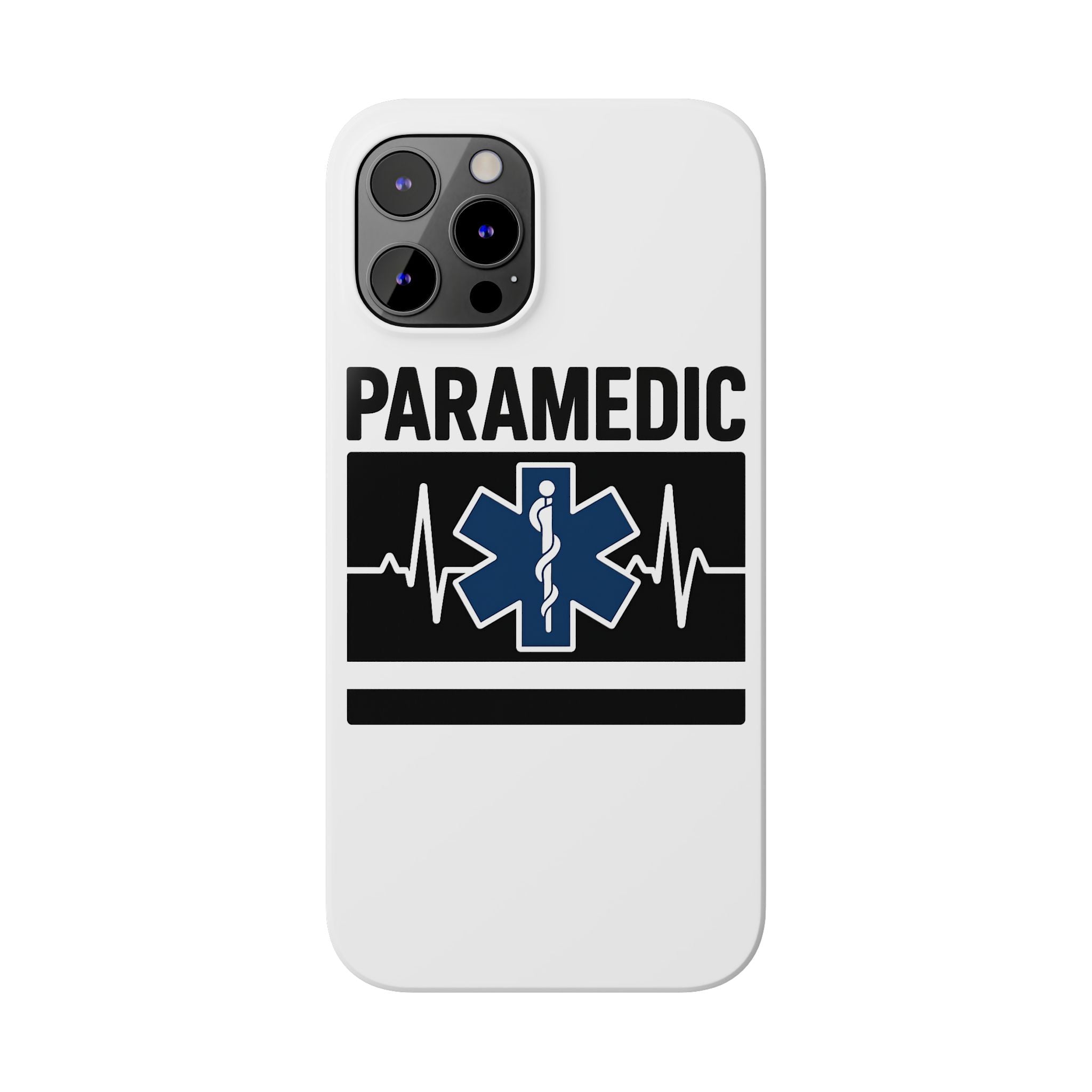 Paramedic Phone Case EMS Gift Heartbeat Star of Life EMT Medical First Responder Thin White Line Hero Appreciation