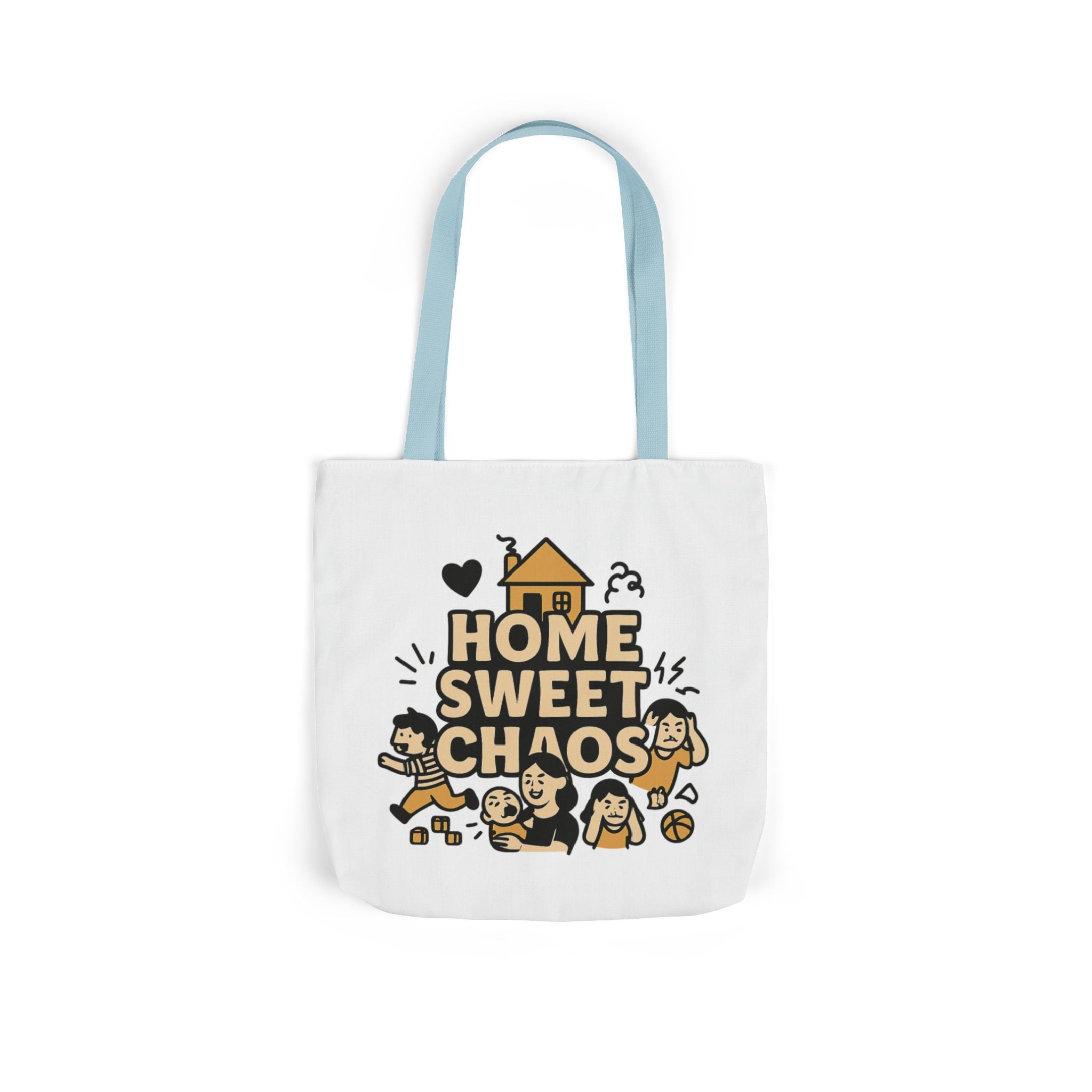 Home Sweet Chaos Tote Bag, Funny Mom Life Gift, Parenting Humor Canvas Tote, New Mom Gift, Chaotic Family Life, Gift for Mom