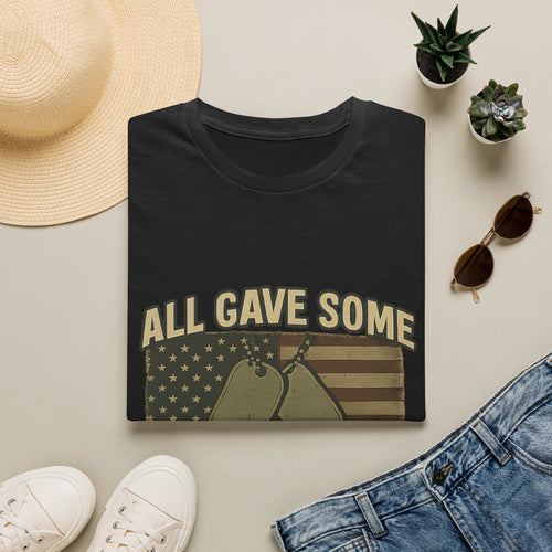 Custom Veteran Shirt | All Gave Some Some Gave All | Personalized Veterans Day Gift | Military Family Pride Tshirt with Name & Dates