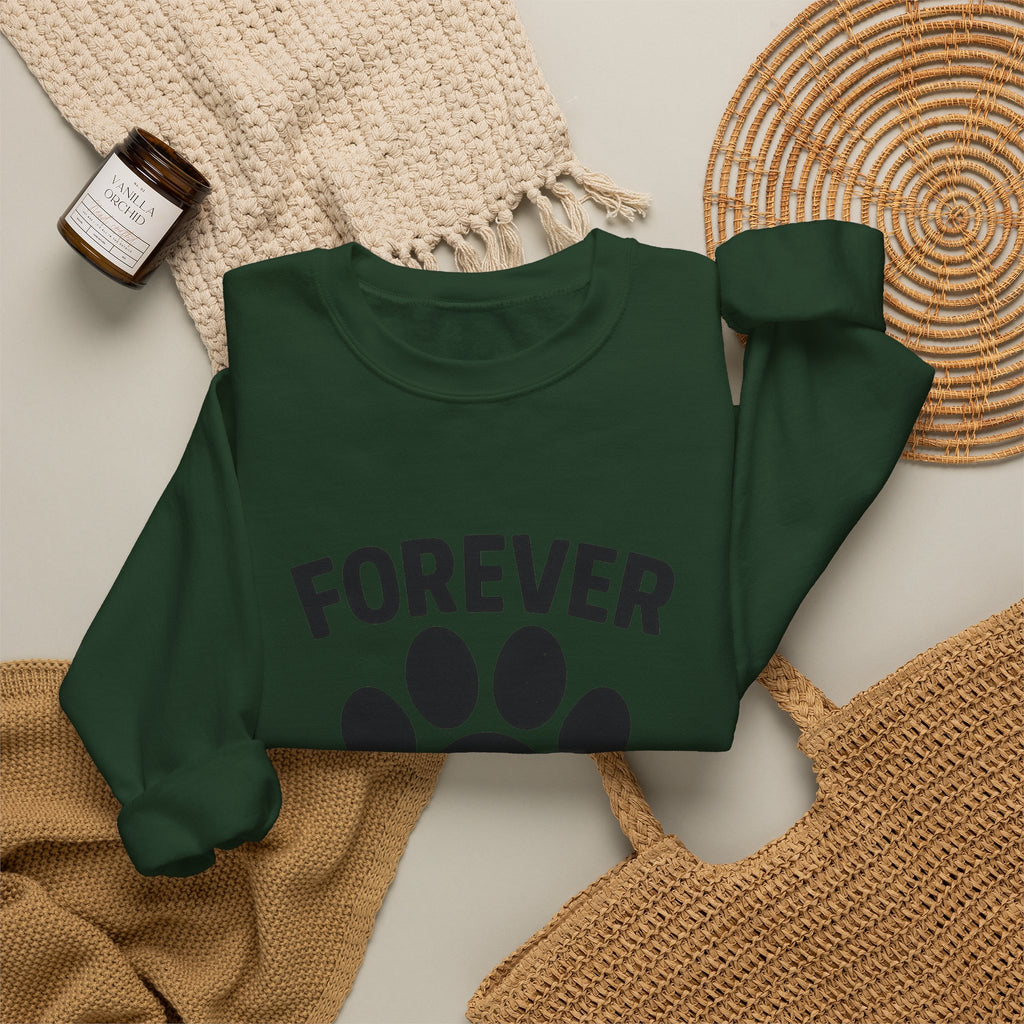 Pet Memorial Sweatshirt Forever in My Heart Paw Print Dog Cat Loss Remembrance Gift Sympathy Comfort Shirt Pet Loss Gift