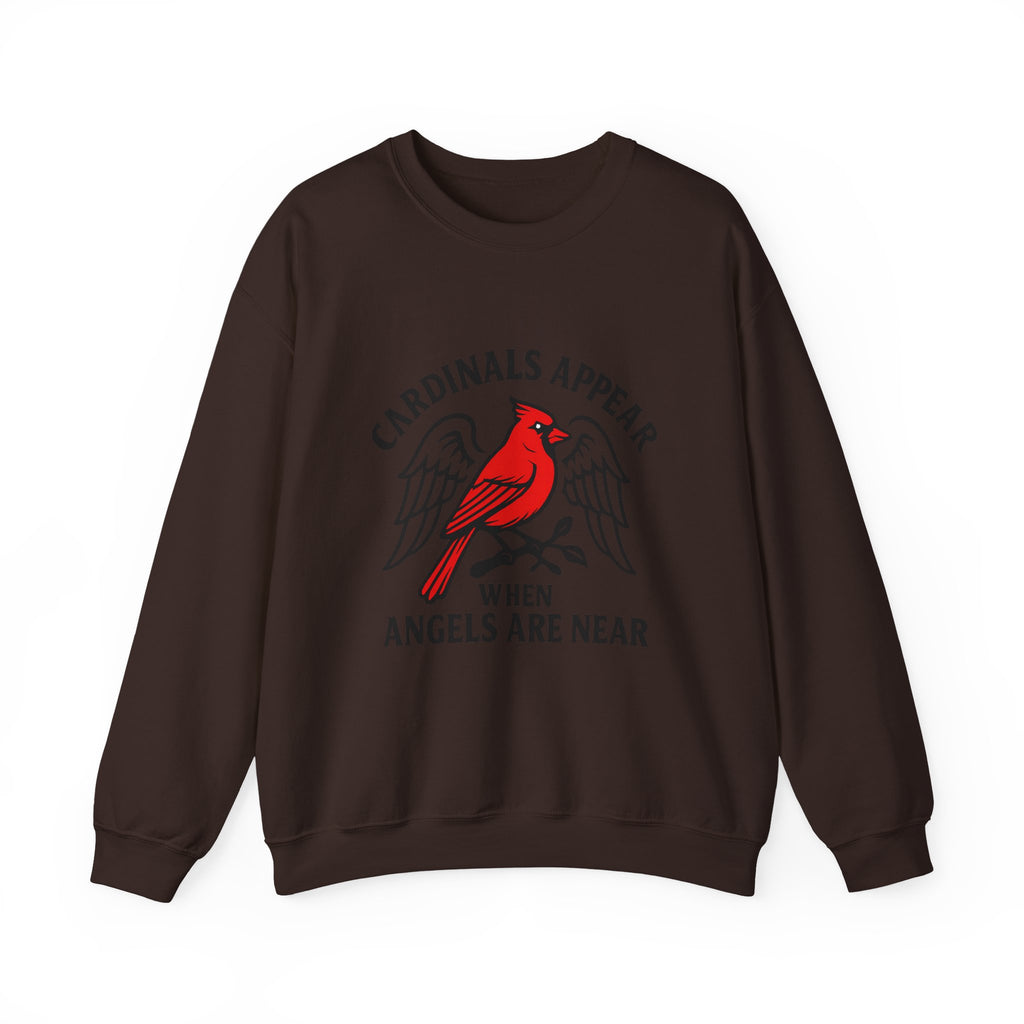 Cardinal Memorial Sweatshirt, Cardinals Appear When Angels Are Near, Sympathy Gift Loss of Loved One, Remembrance Comfort Shirt