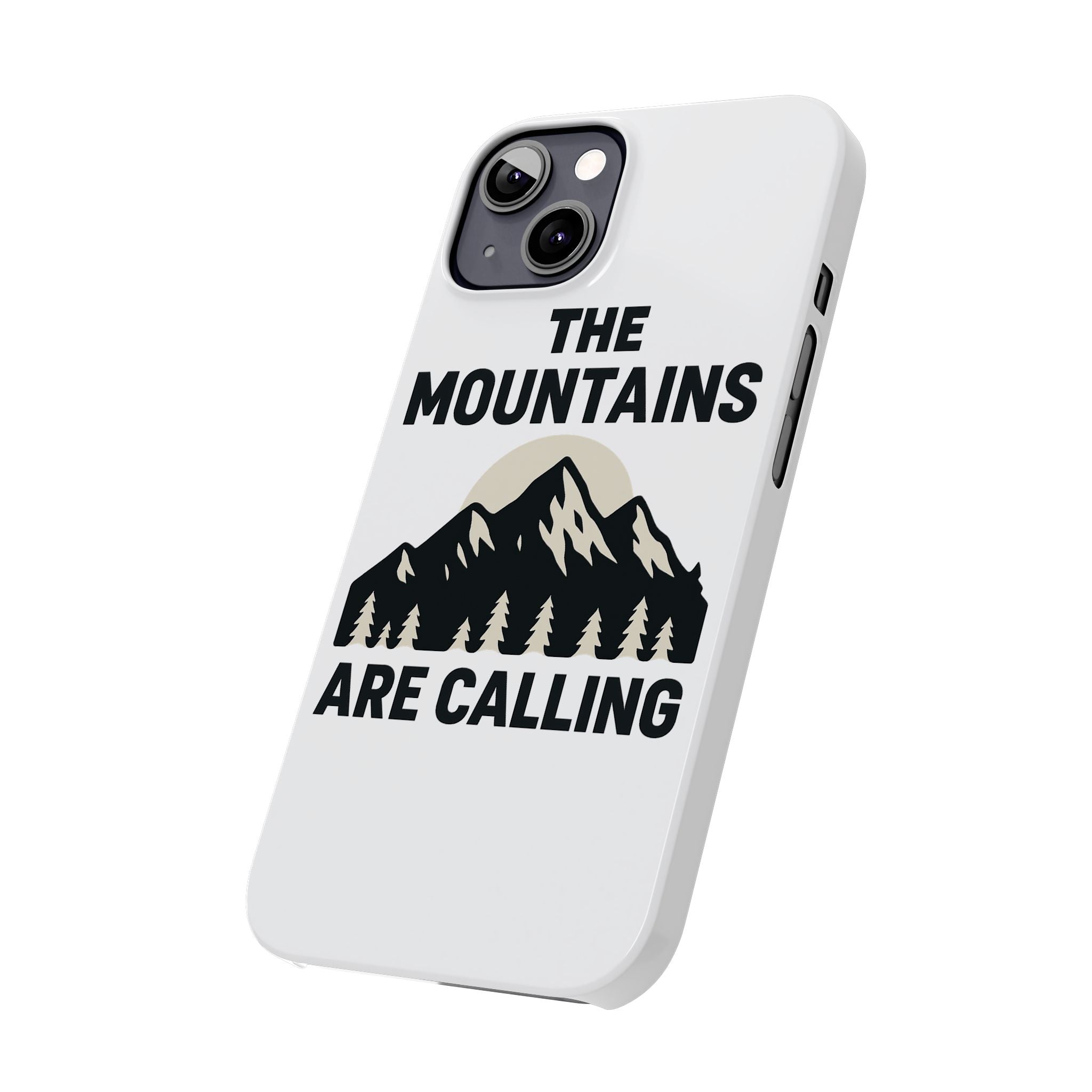 Mountains Are Calling Phone Case, Minimalist Mountain Range Silhouette, Nature Lover Gift, Hiker Adventure Outdoor Enthusiast