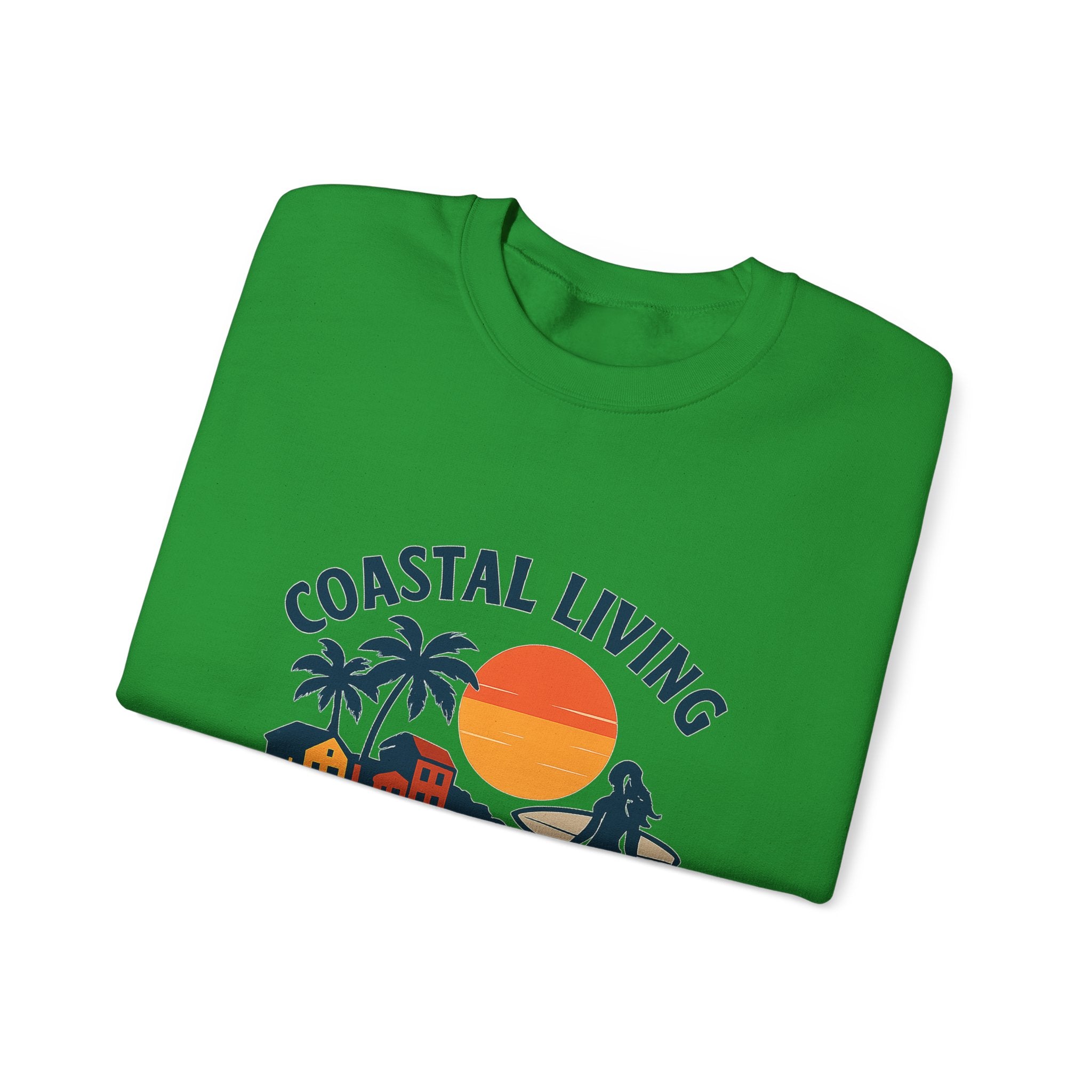 Beach Town Sunset Sweatshirt Coastal Living Salt Air Sun-Kissed Hair Ocean Vibes Vacation Gift Nautical Crewneck Surfer Beach Lover
