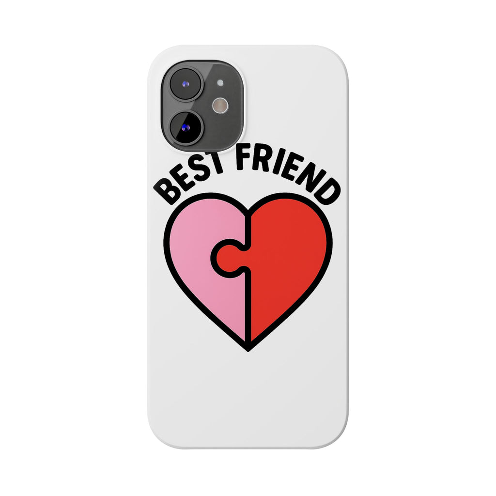 Best Friend Phone Case Set Puzzle Heart Matching BFF Gifts for Besties Friendship Phone Cases Cute Teen Gift for Her