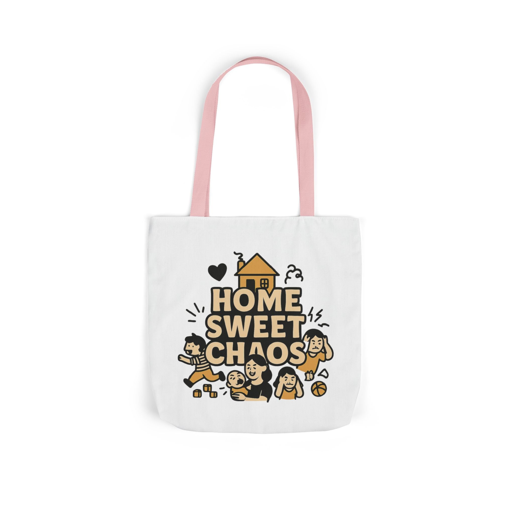 Home Sweet Chaos Tote Bag, Funny Mom Life Gift, Parenting Humor Canvas Tote, New Mom Gift, Chaotic Family Life, Gift for Mom