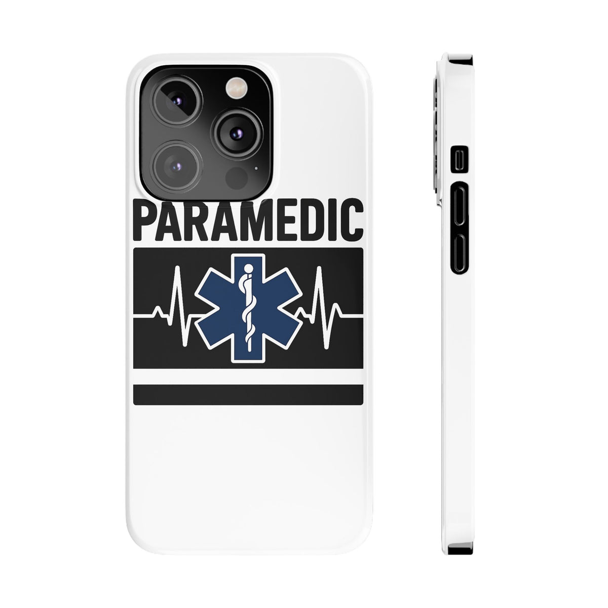 Paramedic Phone Case EMS Gift Heartbeat Star of Life EMT Medical First Responder Thin White Line Hero Appreciation