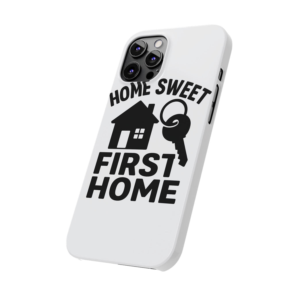 First Home Phone Case New Homeowner Gift Housewarming Present House Keys Milestone Typography Home Sweet First Home Decor