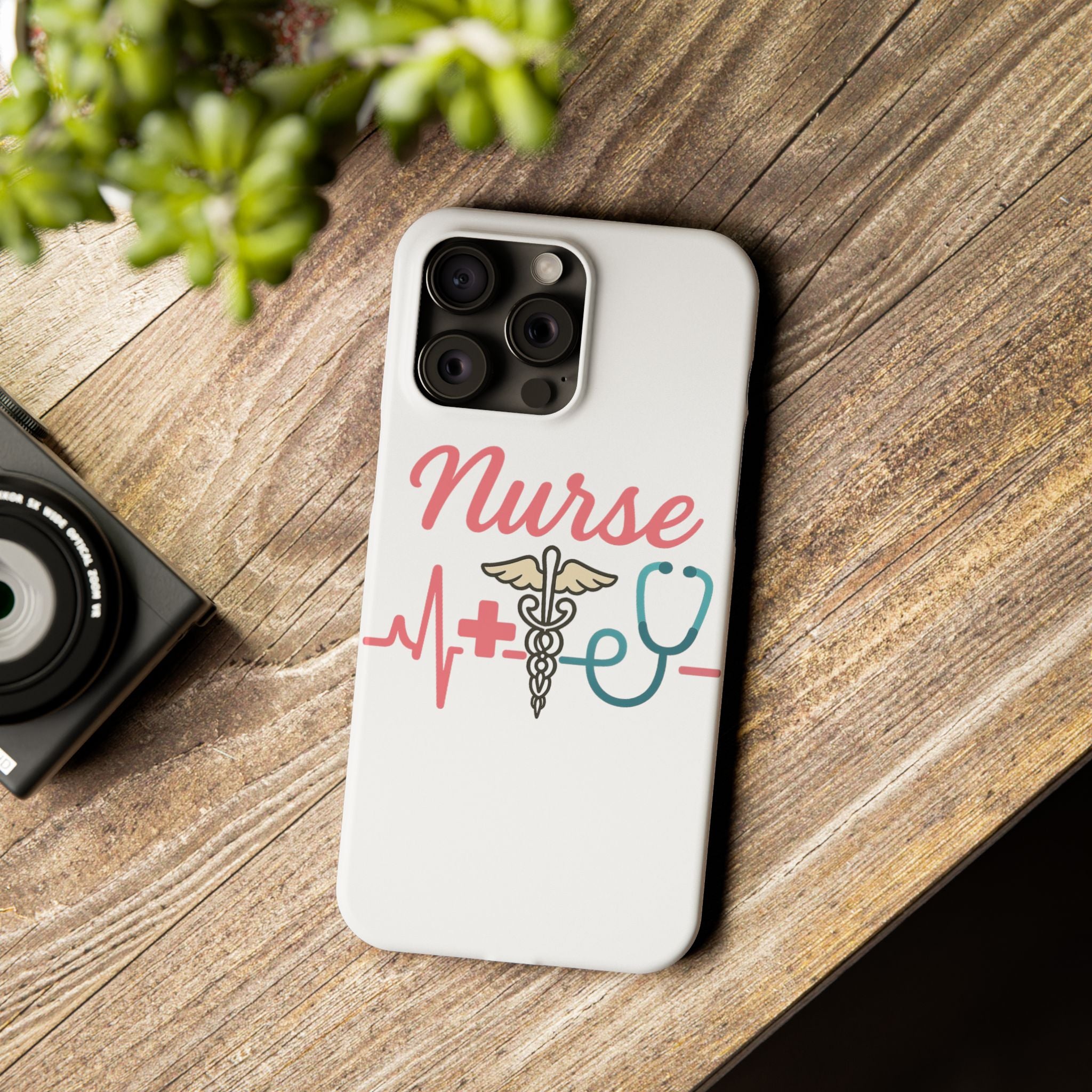 Nurse Phone Case EKG Heartbeat Medical Gift for Nurses RN Nursing Student Appreciation Gift Healthcare Worker iPhone Case