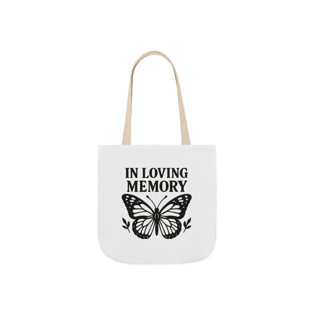 Butterfly Memorial Tote Bag, In Loving Memory Gift, Funeral Remembrance, Celebration of Life, Sympathy Gift for Loss