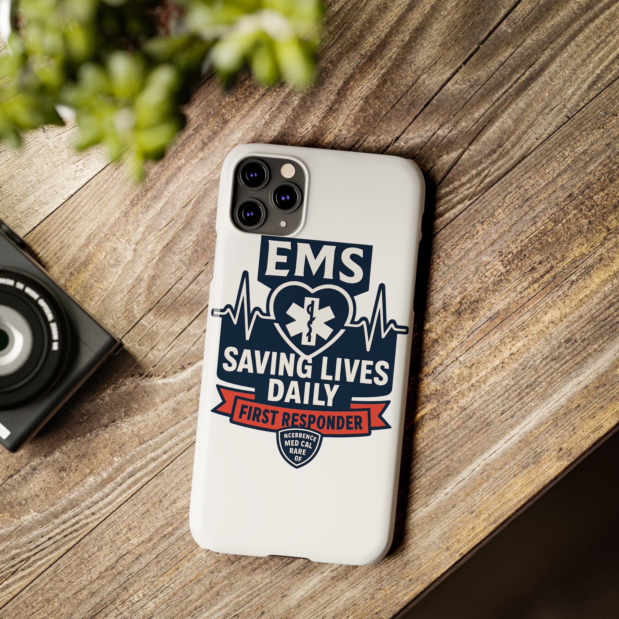 EMS Phone Case Paramedic Gift EMT Star of Life Heartbeat Saving Lives Daily First Responder Appreciation Medical Hero