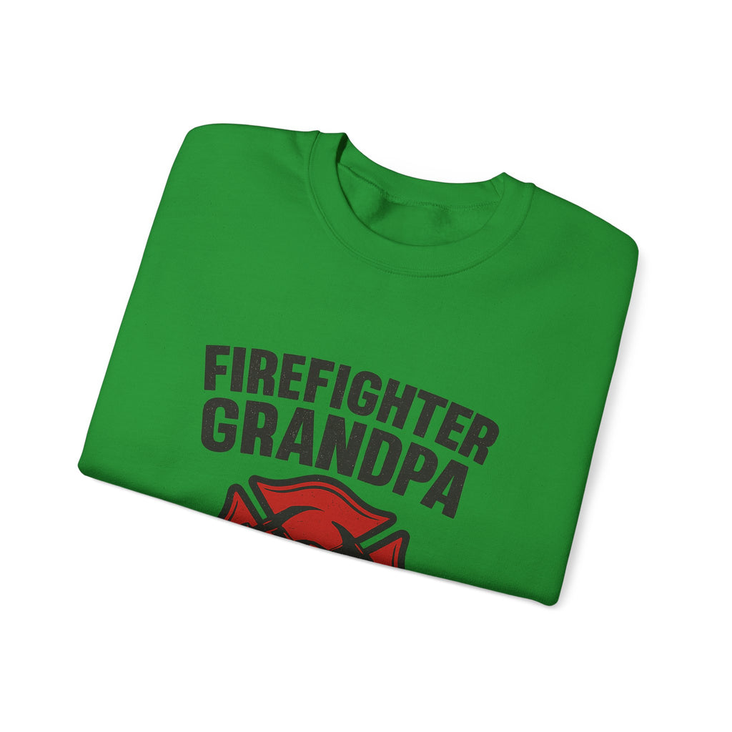 Firefighter Grandpa Sweatshirt My Hero Forever Gift Vintage Fire Station Badge Grandparents Day Fireman Grandfather Shirt