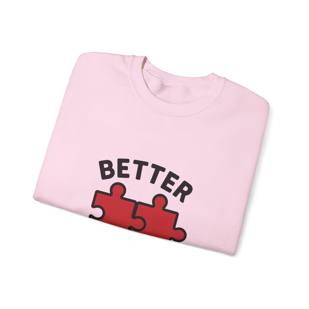Couple Sweatshirt Better Together Puzzle Pieces Matching Sweatshirts Anniversary Gift for Couples Relationship Gift Valentine's Day
