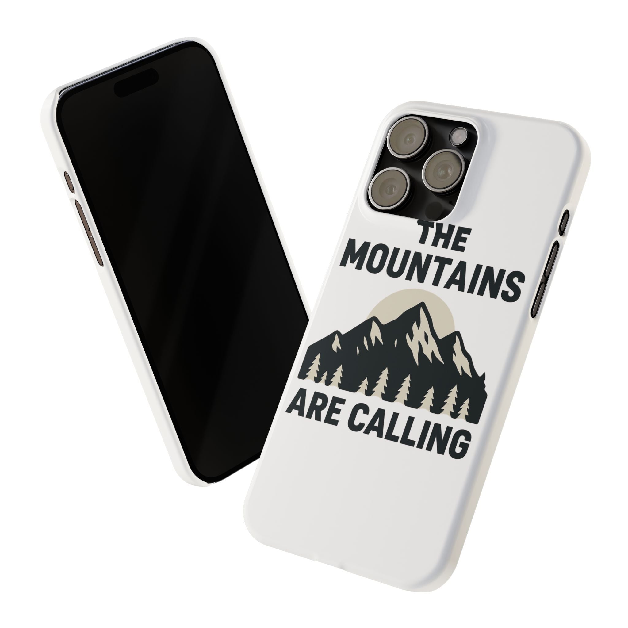 Mountains Are Calling Phone Case, Minimalist Mountain Range Silhouette, Nature Lover Gift, Hiker Adventure Outdoor Enthusiast