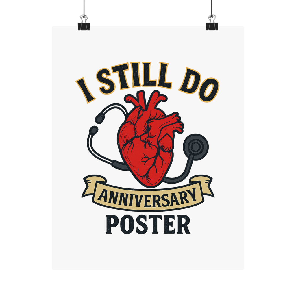 I Still Do Anniversary Poster Medical Nurse Doctor Gift, Healthcare Couples Wall Art, Vintage Heart Wedding Print, Nurses Week Gift