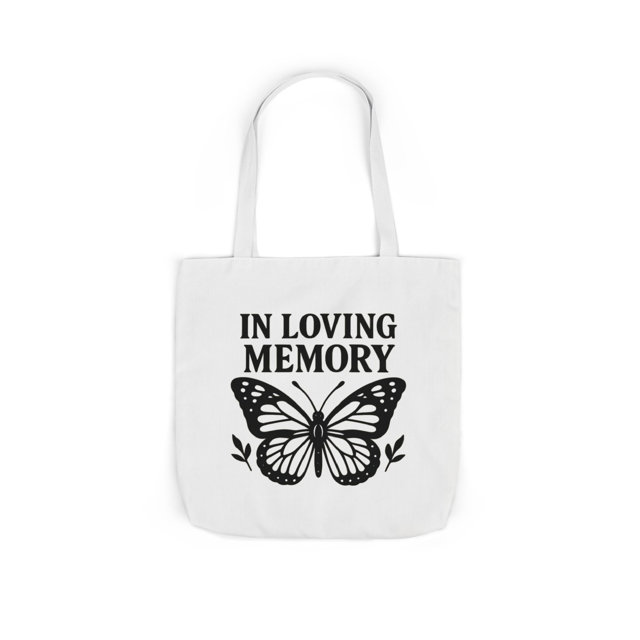 Butterfly Memorial Tote Bag, In Loving Memory Gift, Funeral Remembrance, Celebration of Life, Sympathy Gift for Loss