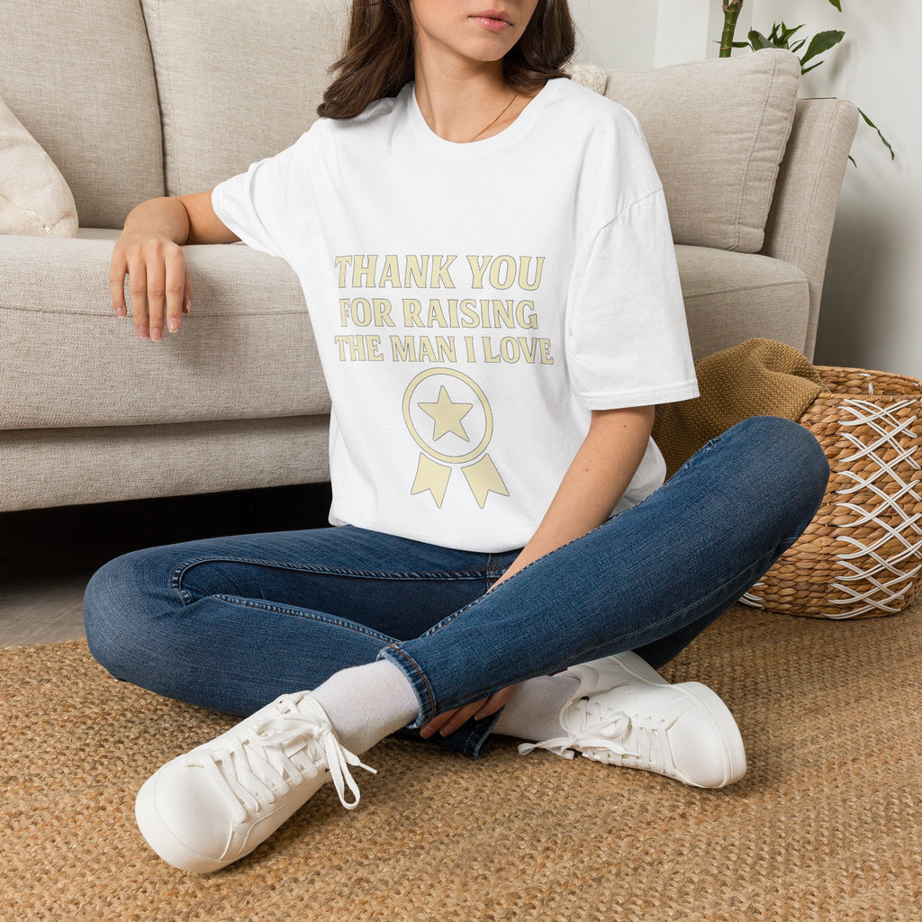 Thank You For Raising The Man I Love Shirt, Mother In Law Gift, Mothers Day Gift From Daughter In Law, MIL Appreciation Tee