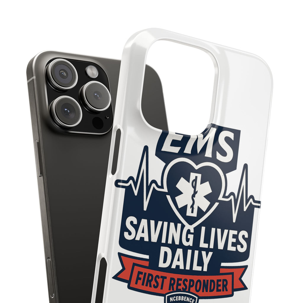 EMS Phone Case Paramedic Gift EMT Star of Life Heartbeat Saving Lives Daily First Responder Appreciation Medical Hero
