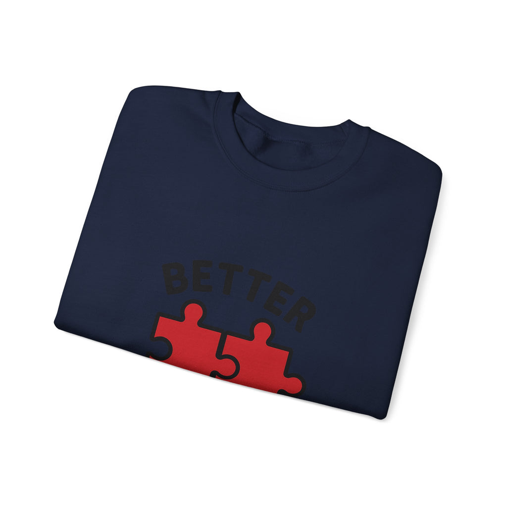 Couple Sweatshirt Better Together Puzzle Pieces Matching Sweatshirts Anniversary Gift for Couples Relationship Gift Valentine's Day