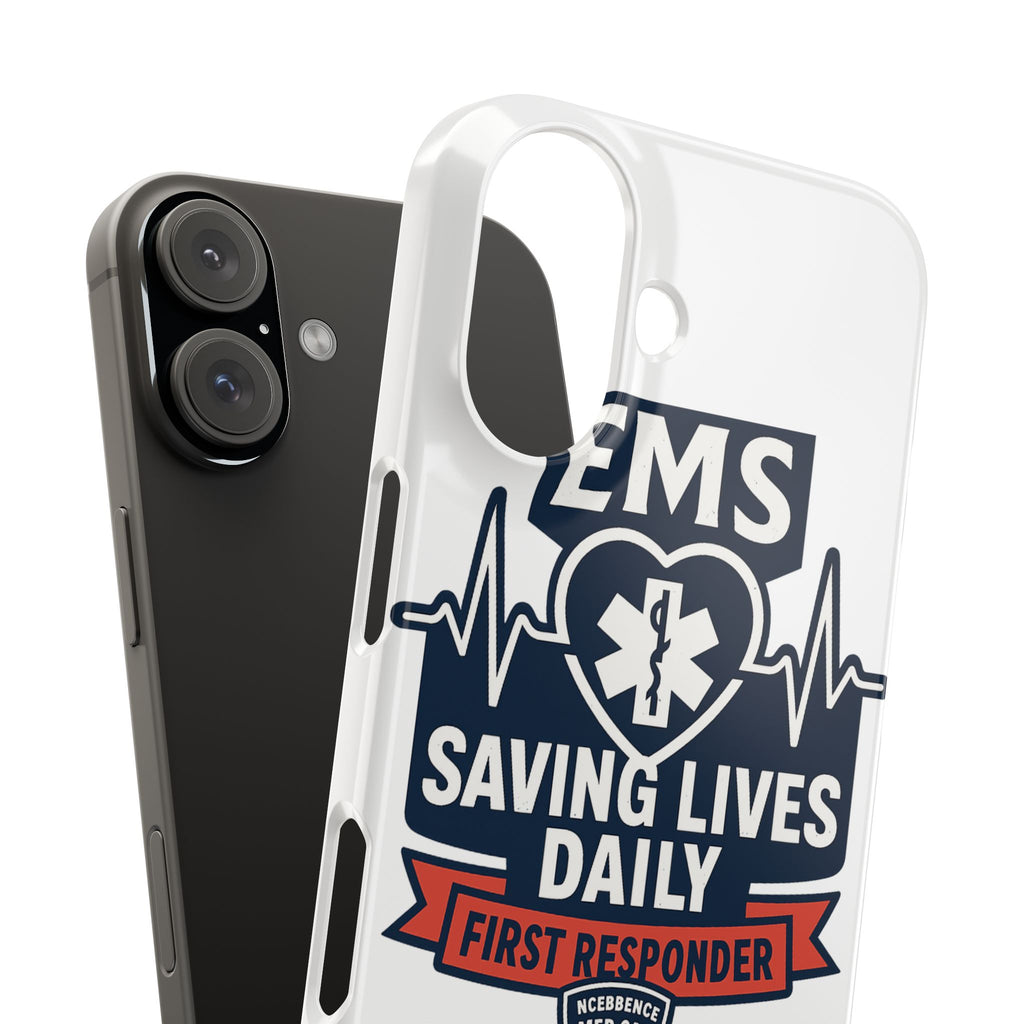 EMS Phone Case Paramedic Gift EMT Star of Life Heartbeat Saving Lives Daily First Responder Appreciation Medical Hero