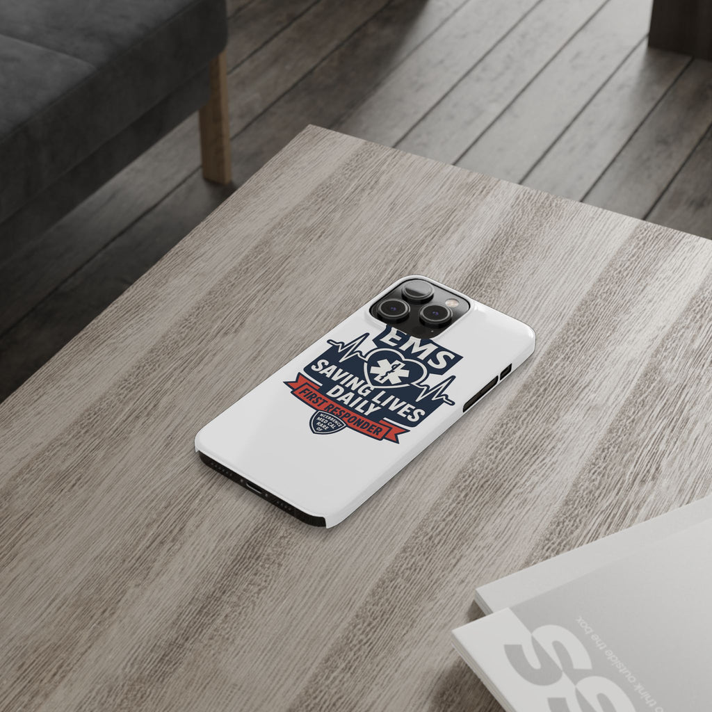 EMS Phone Case Paramedic Gift EMT Star of Life Heartbeat Saving Lives Daily First Responder Appreciation Medical Hero