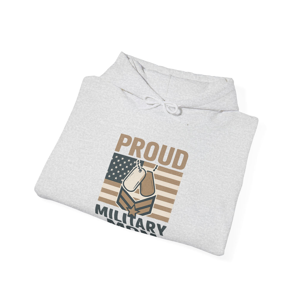 Proud Military Mom Hoodie, Strong Heart Army Mom Gift, Navy Mom Sweatshirt, Air Force Marine Mom, Service Member Mother Apparel