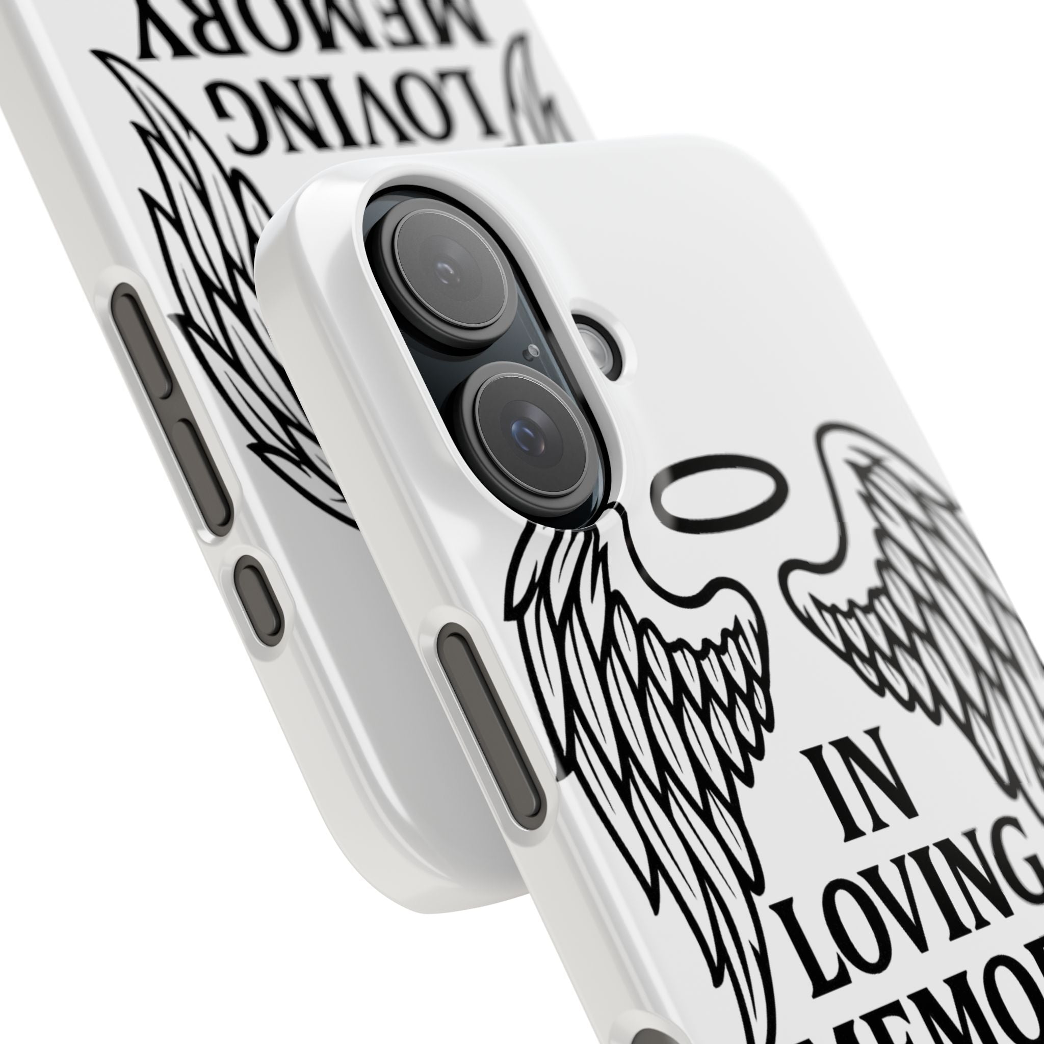 Guardian Angel Wings Phone Case In Loving Memory Sympathy Gift Memorial Remembrance Heaven Spiritual Protection Loss Grief Support