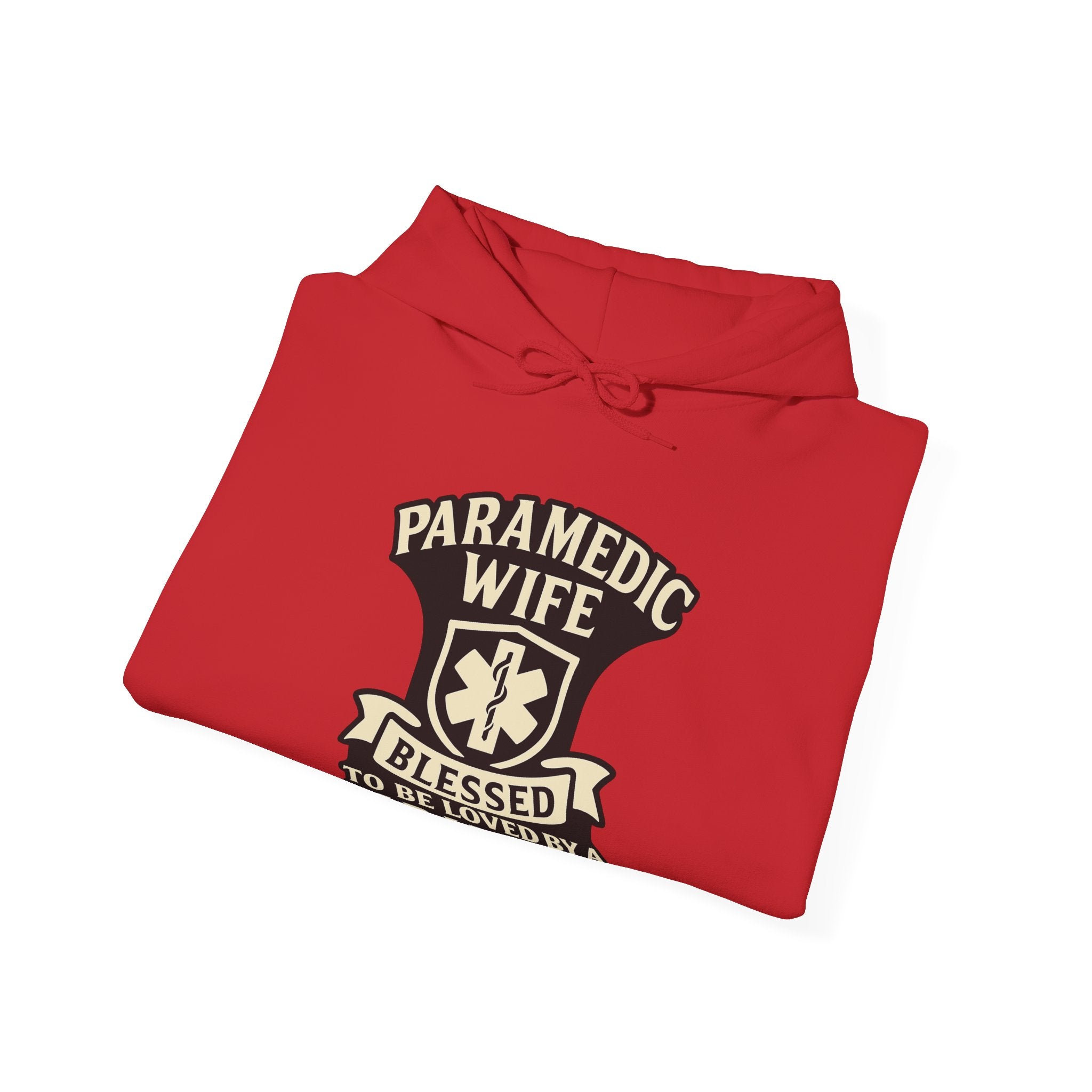 Paramedic Wife Hoodie, Blessed to Be Loved By a Paramedic Sweatshirt, EMS Girlfriend Gift, First Responder Partner Support Apparel