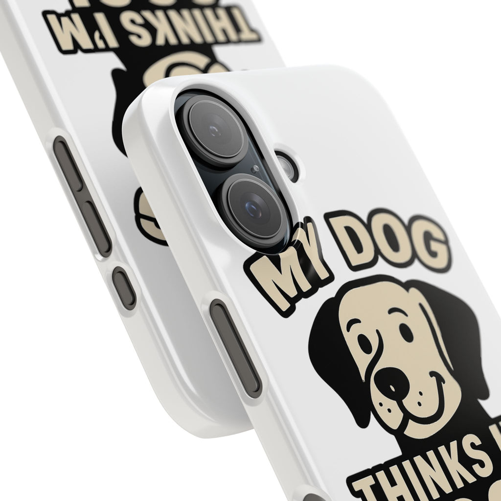 Dog Lover Phone Case My Dog Thinks I'm Cool Funny Pet Owner Gift iPhone Samsung Galaxy Case Dog Mom Dad Humor Gift