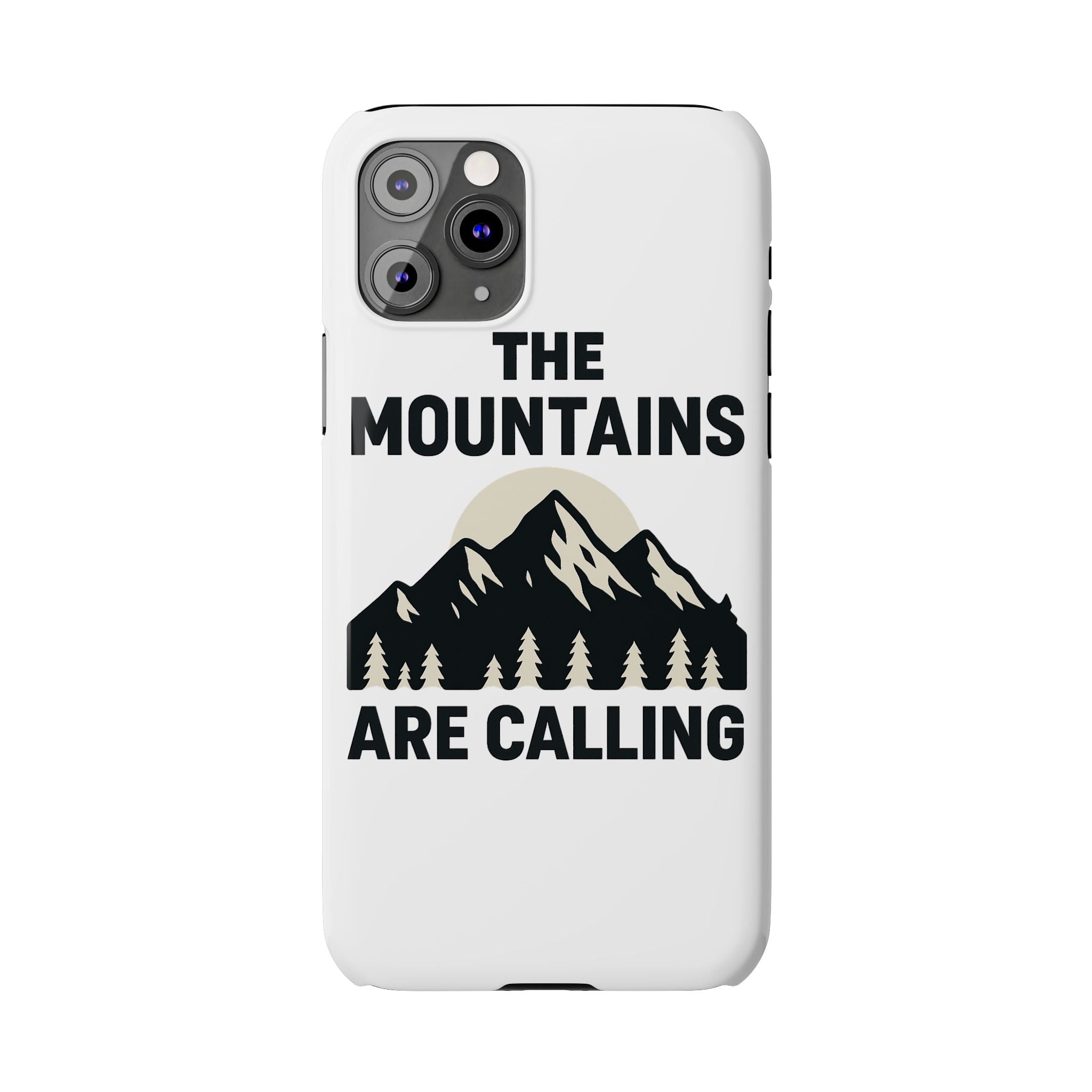 Mountains Are Calling Phone Case, Minimalist Mountain Range Silhouette, Nature Lover Gift, Hiker Adventure Outdoor Enthusiast