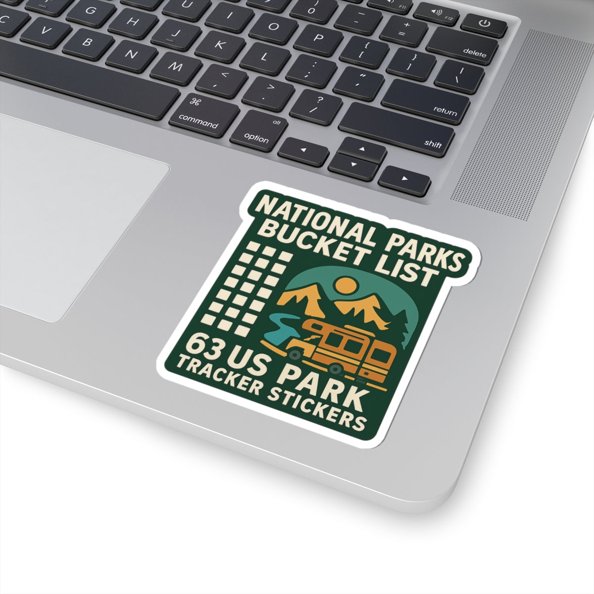 National Parks Bucket List Sticker Pack, 63 US Park Tracker Stickers, Adventure Travel Checklist, RV Camper Decals, Wanderlust Gift