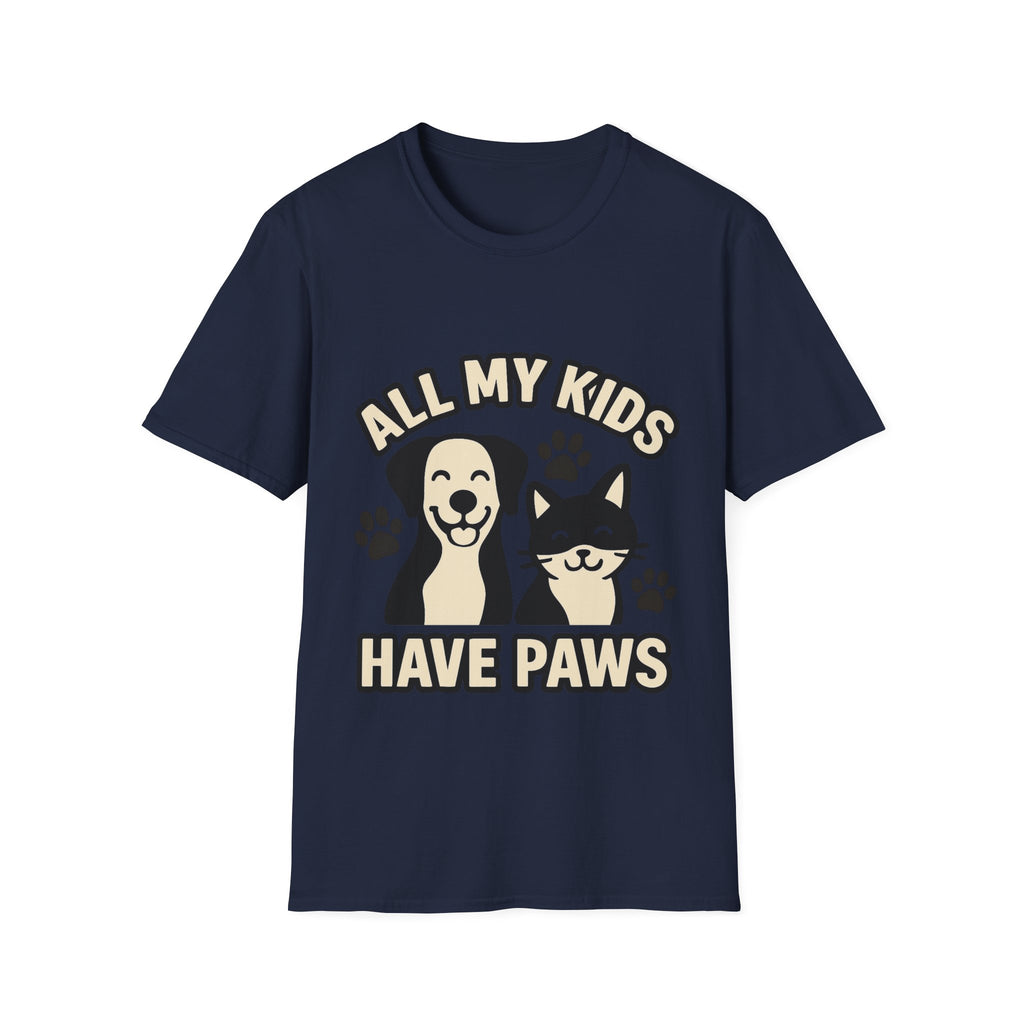 All My Kids Have Paws Shirt, Pet Mom T-Shirt, Dog Mom Cat Mom Gift, Fur Mama Tee, Pet Parent Shirt, Mothers Day Gift for Dog Lover